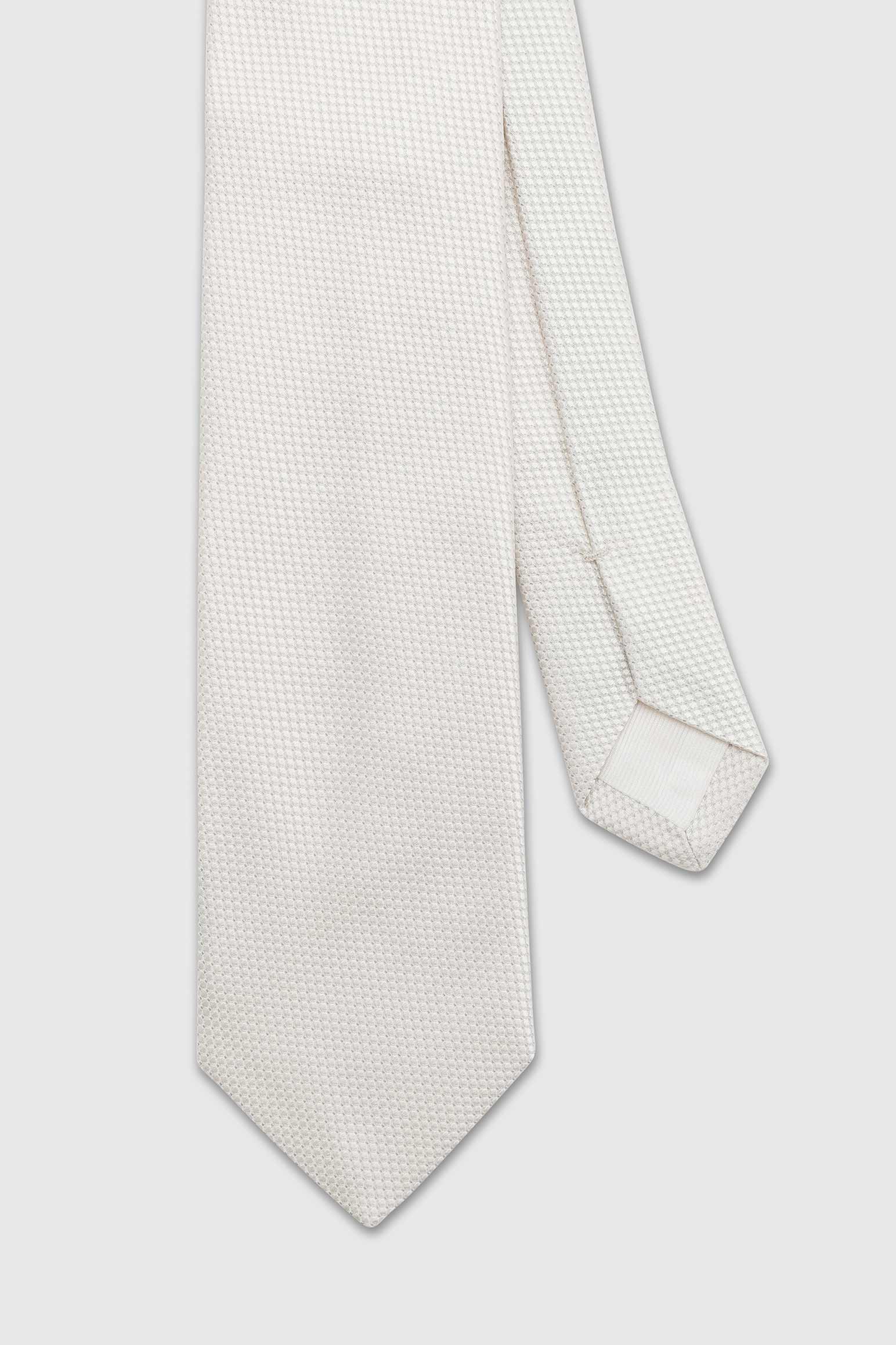 Off-white Handmade Silk Micro Jacquard Tie