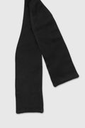 Black Silk Satin Self-Tie Bow Tie