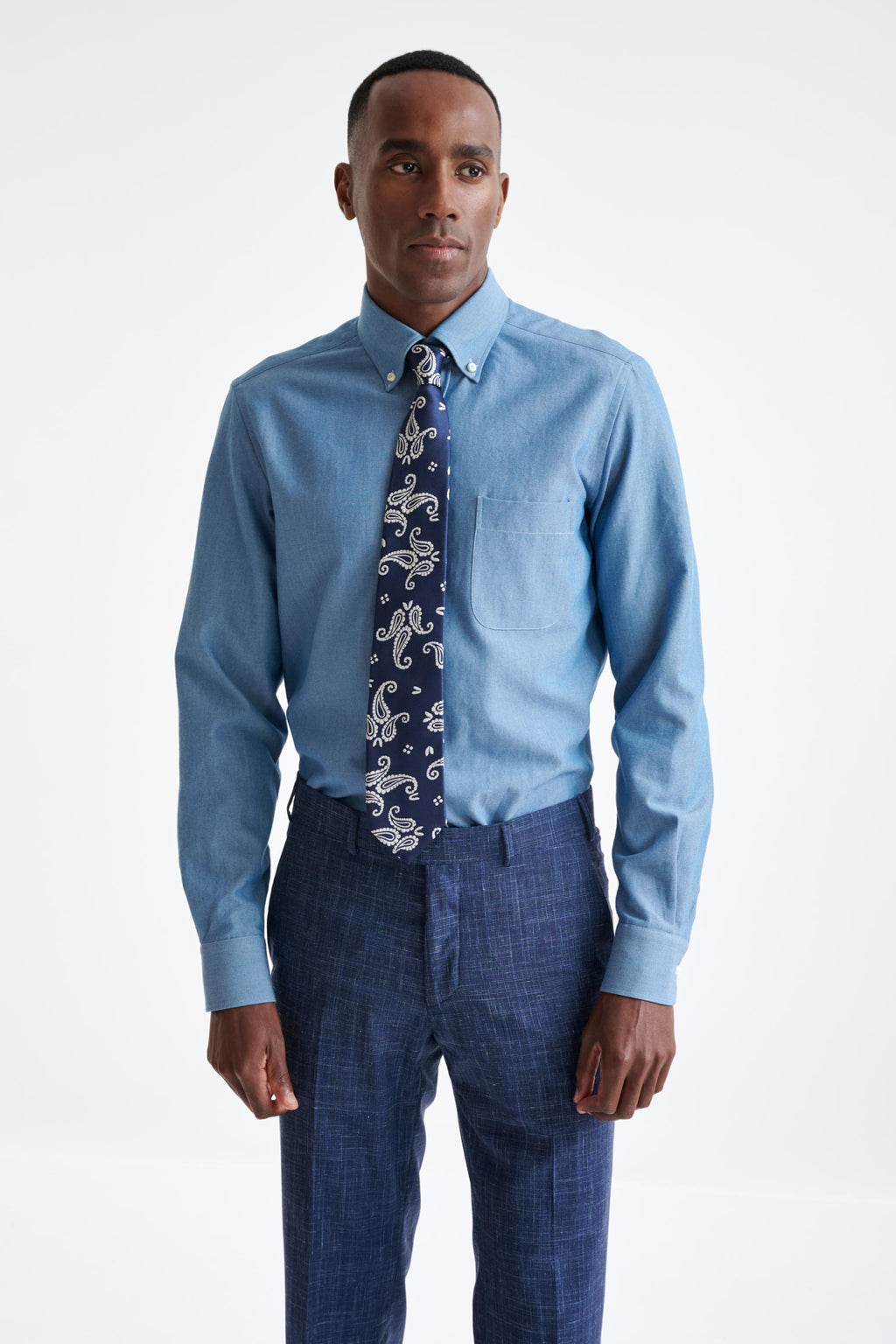 Navy 100% Silk Selection Tie — detail 1