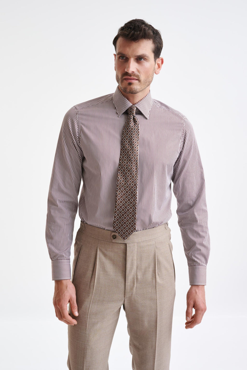 Tobacco 100% Silk Selection Tie — detail 1