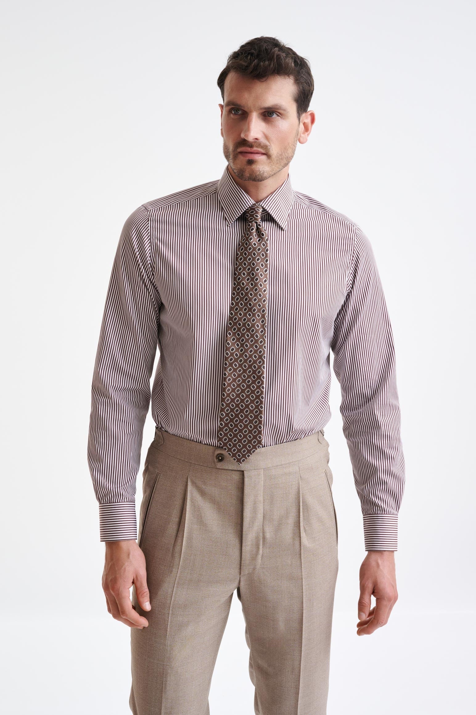 Tobacco 100% Silk Selection Tie — detail 1