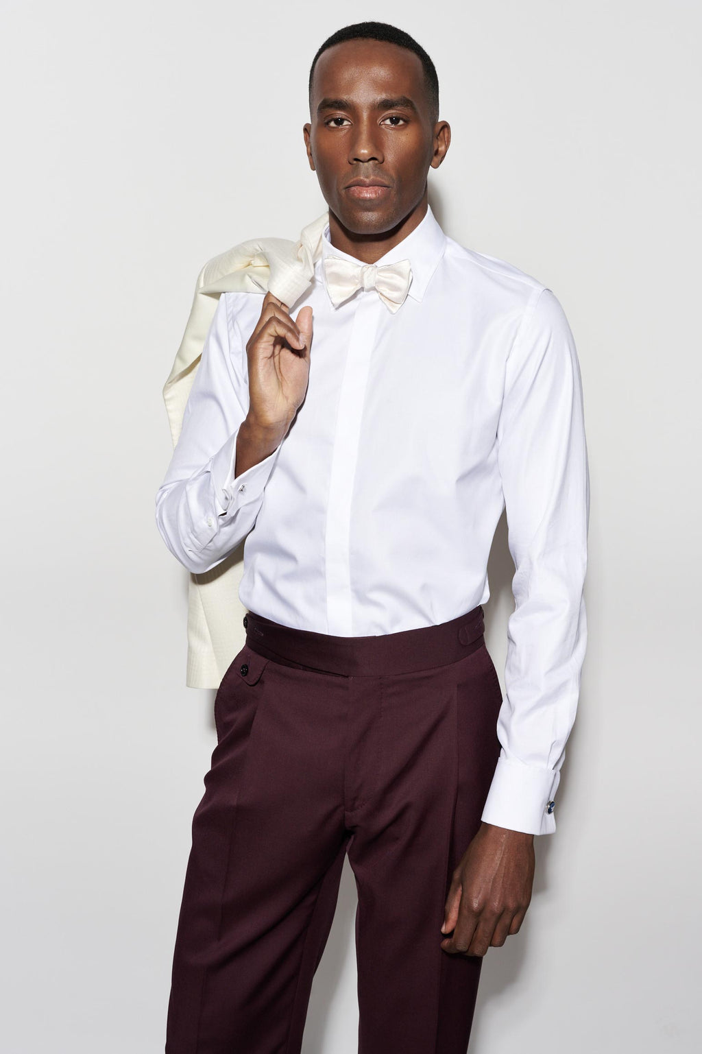 OffWhite 100% Silk Twill Bow Tie — detail 1