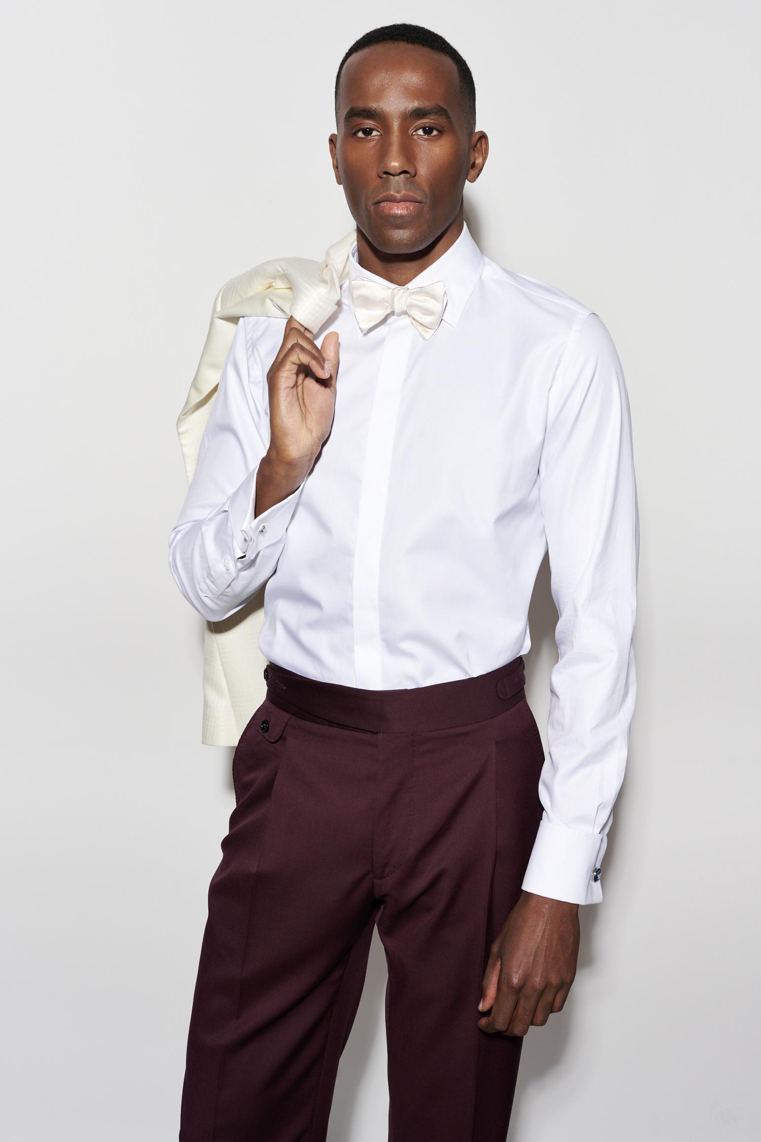 OffWhite 100% Silk Twill Bow Tie — detail 1