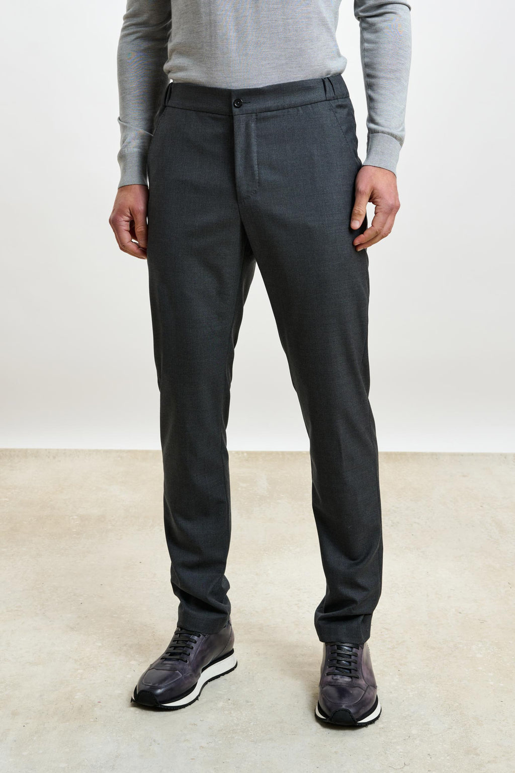 Grey Perth Drawstring Trousers Eton