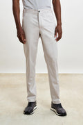 Light Beige Perth Drawstring Trousers Cashmere Cotton