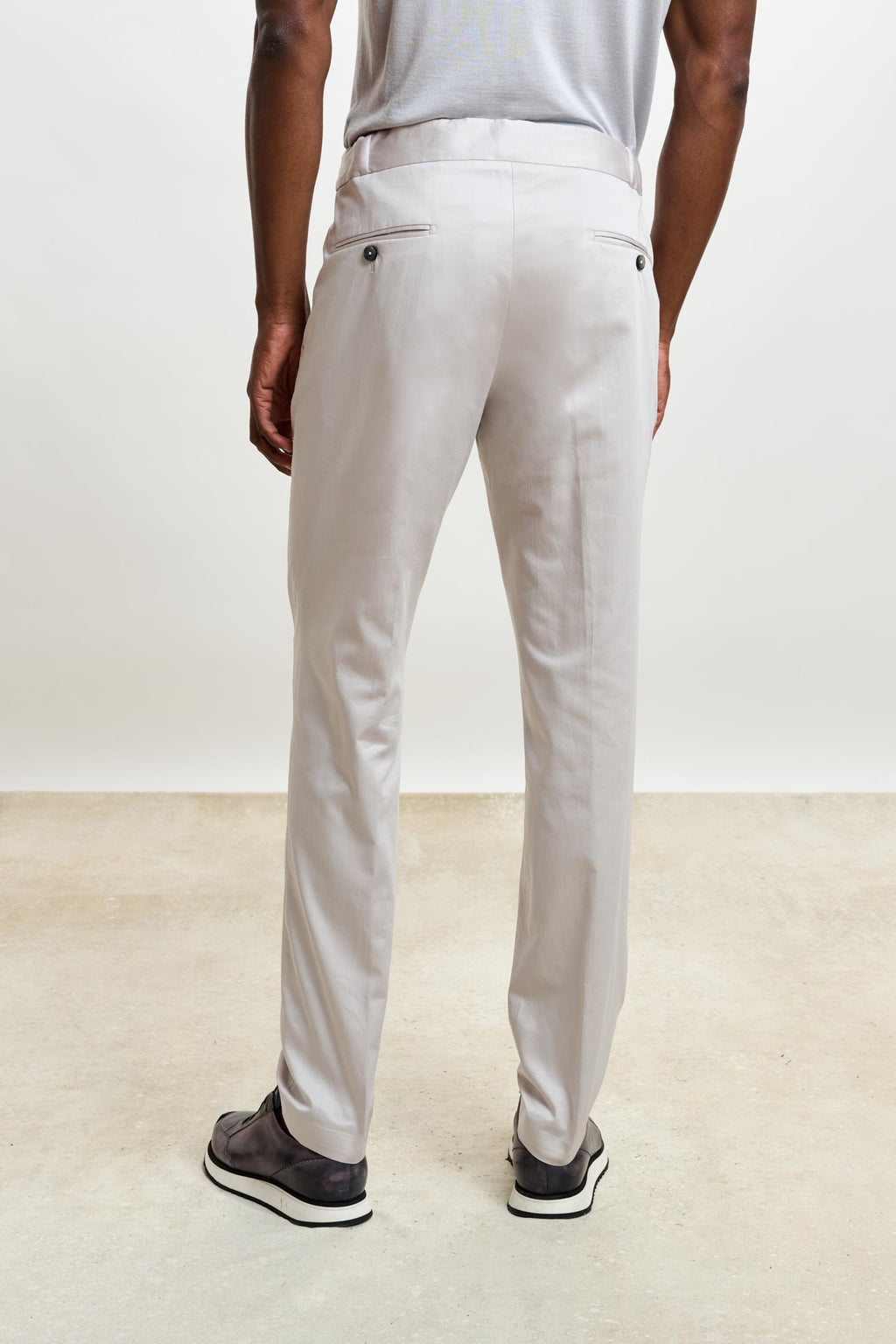 Light Beige Perth Drawstring Trousers Cashmere Cotton — detail 2