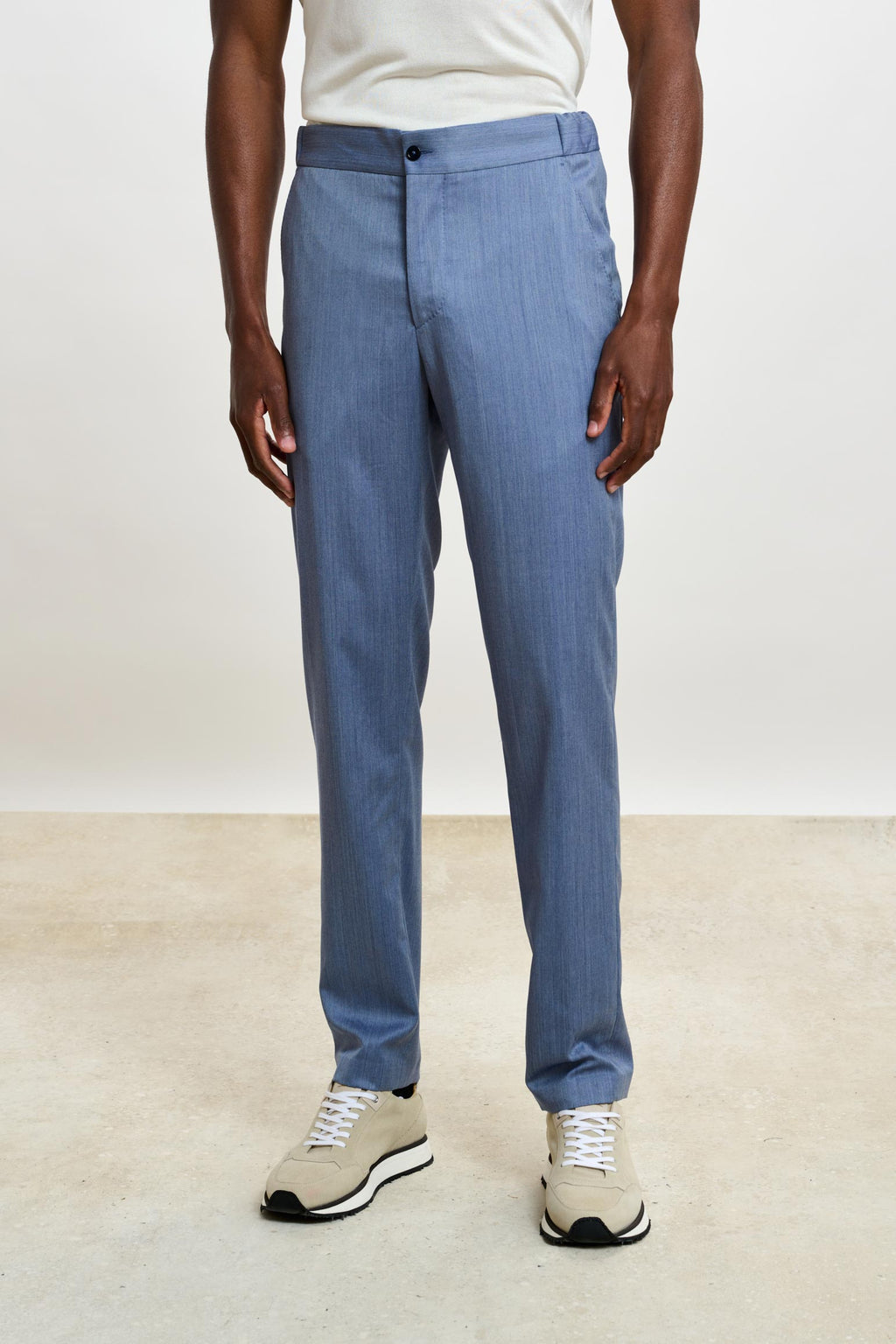 Light Blue Perth Drawstring Trousers Image