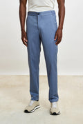 Light Blue Perth Drawstring Trousers Image