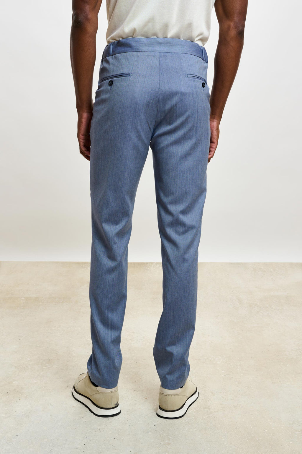 Light Blue Perth Drawstring Trousers Image — detail 3