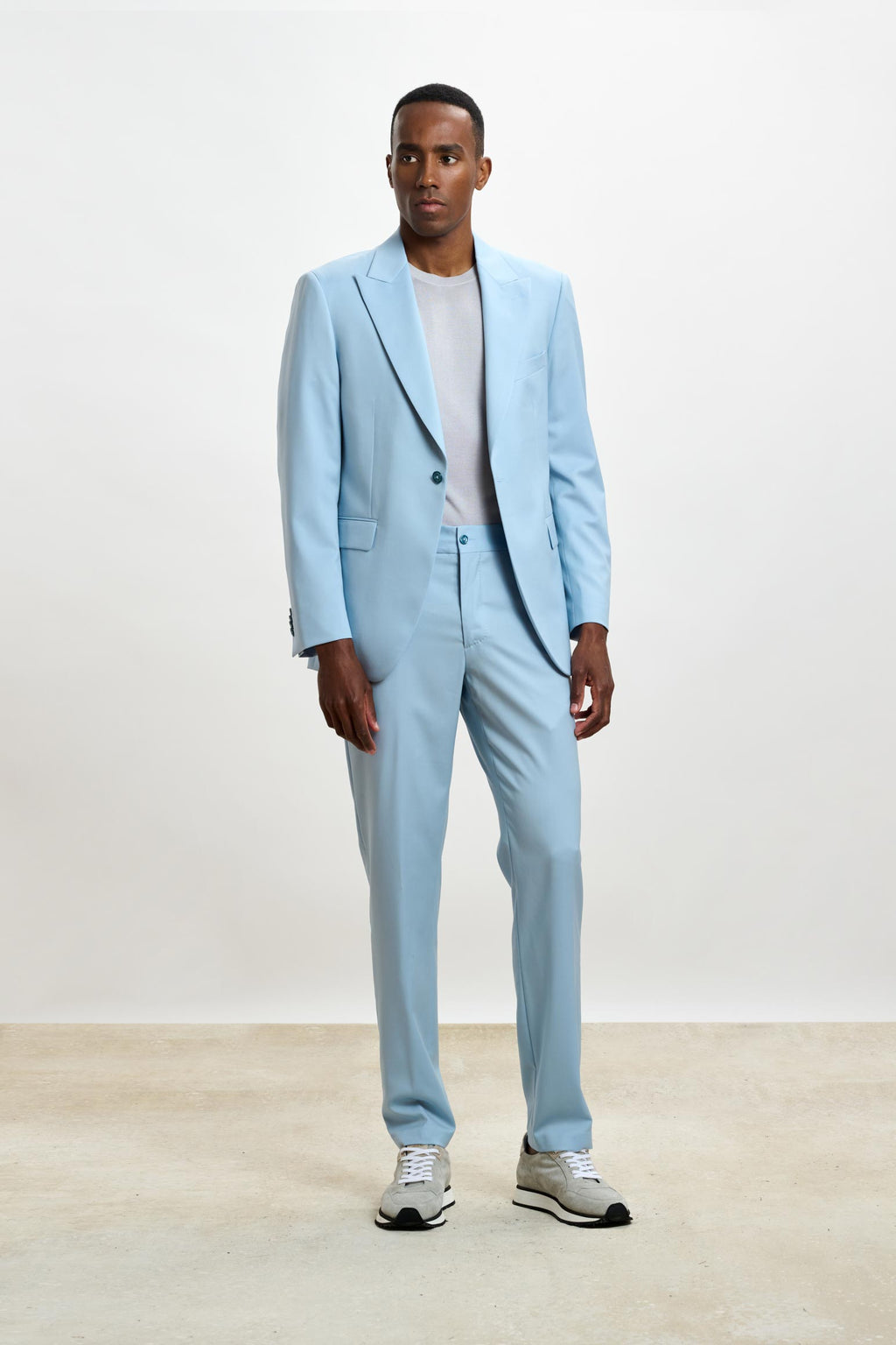 Plain Blue Perth Drawstring Trousers New Deluxe — detail 1