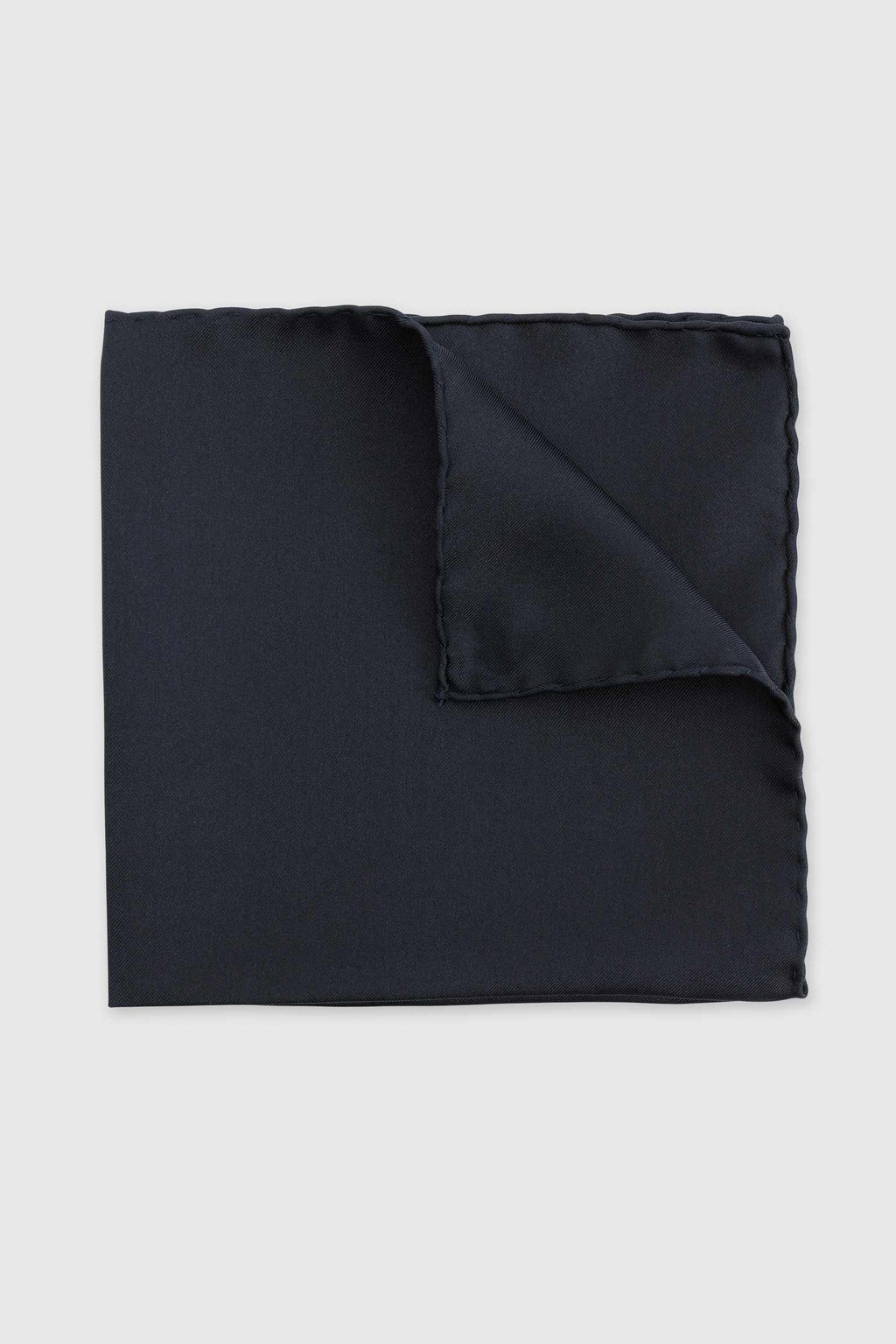 Navy 100% Silk Handmade Pocket Square