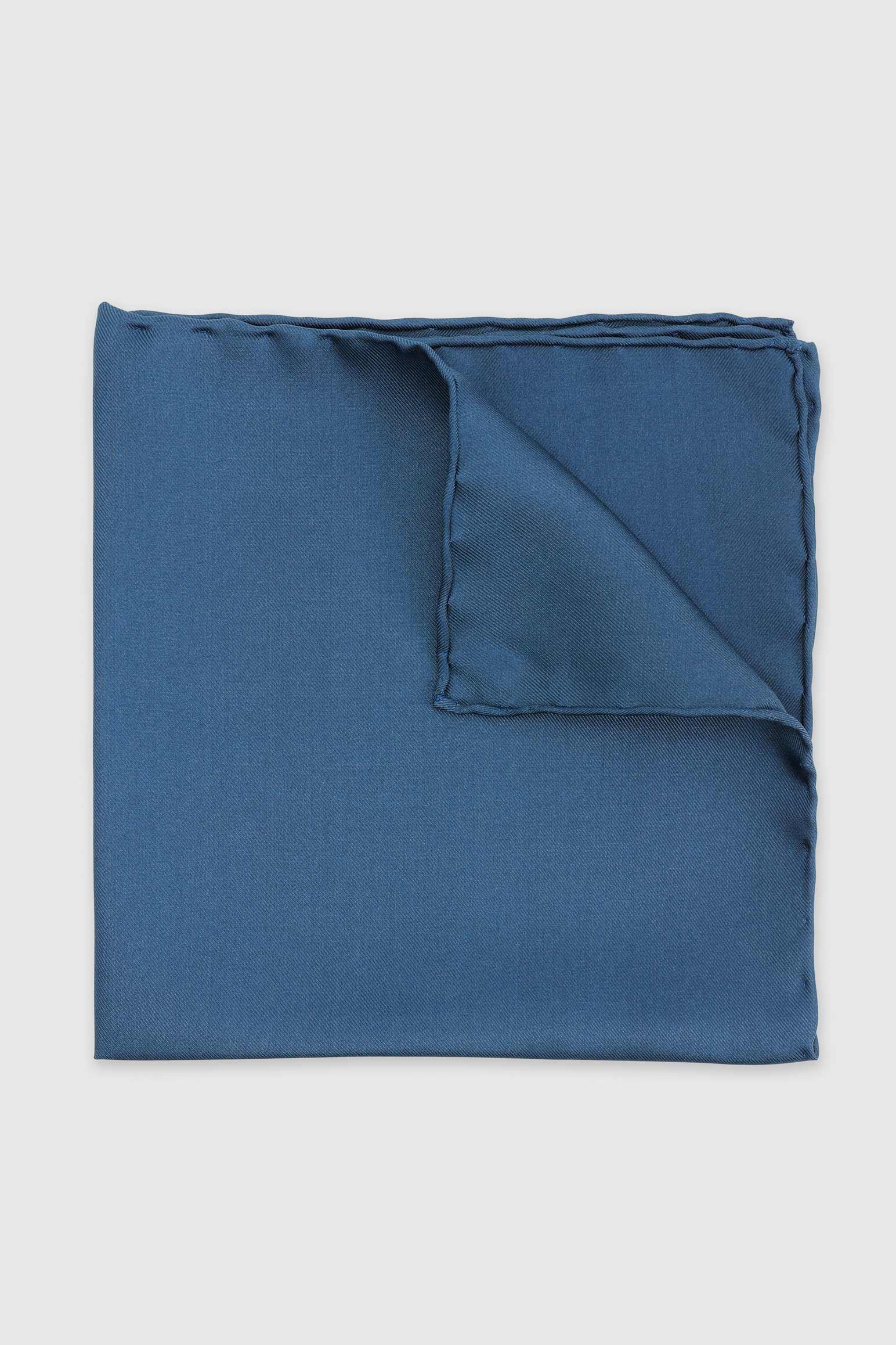 Midnight Blue 100% Silk Handmade Pocket Square