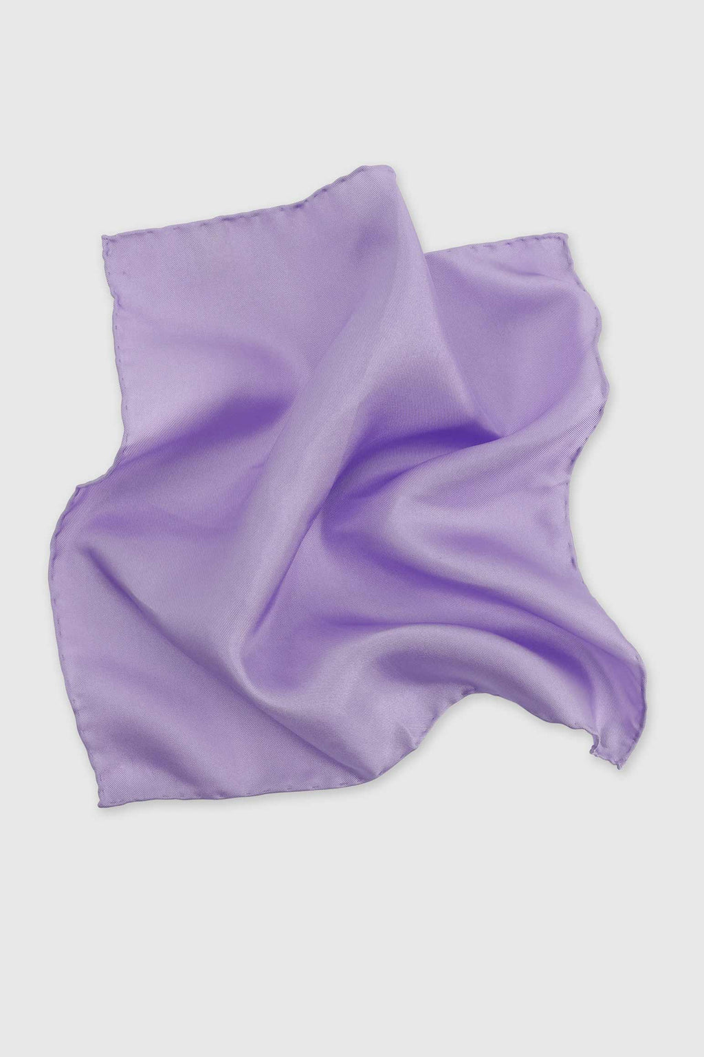 Lavender 100% Silk Handmade Pocket Square — detail 1