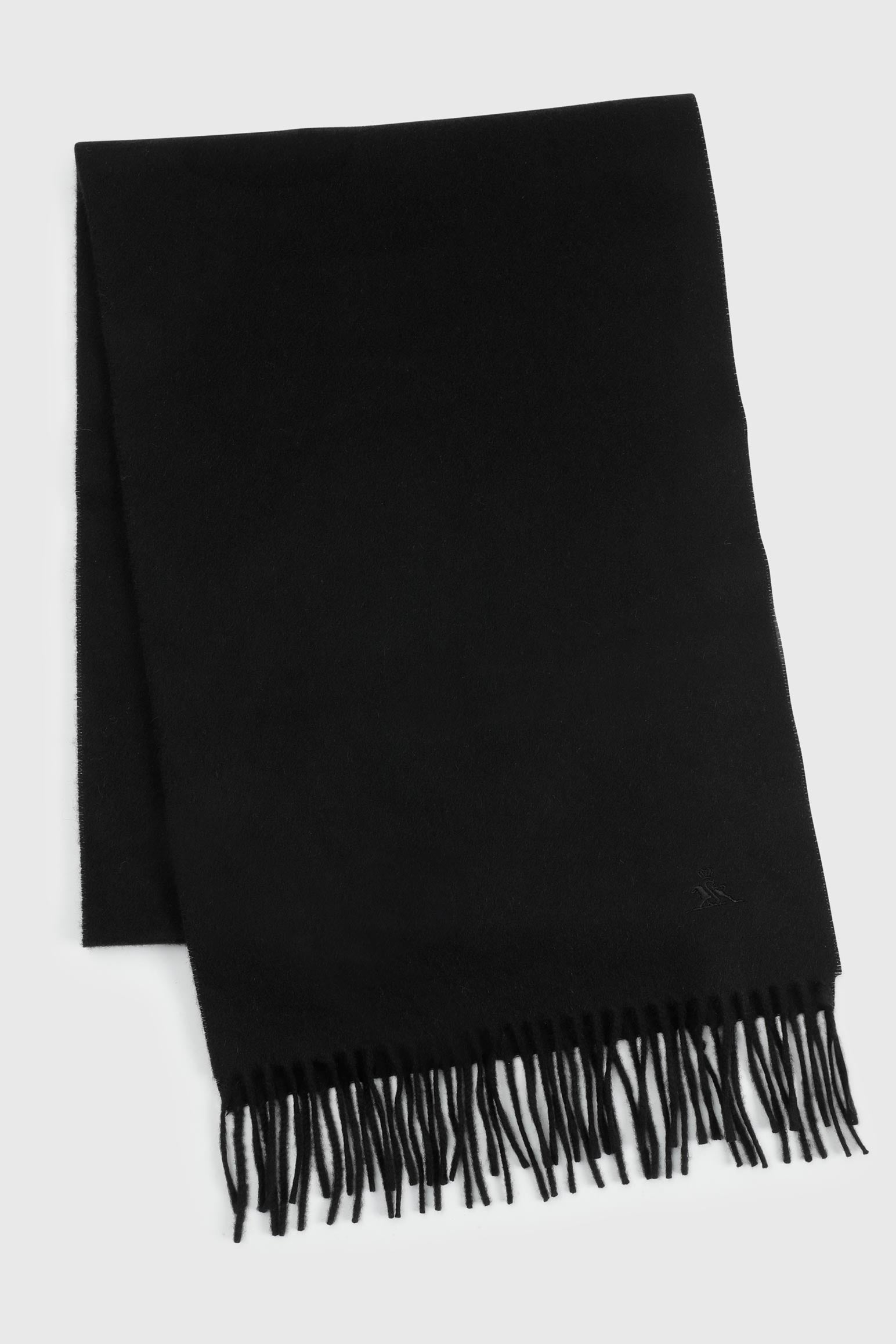 Black 100% Pure Cashmere Scarf