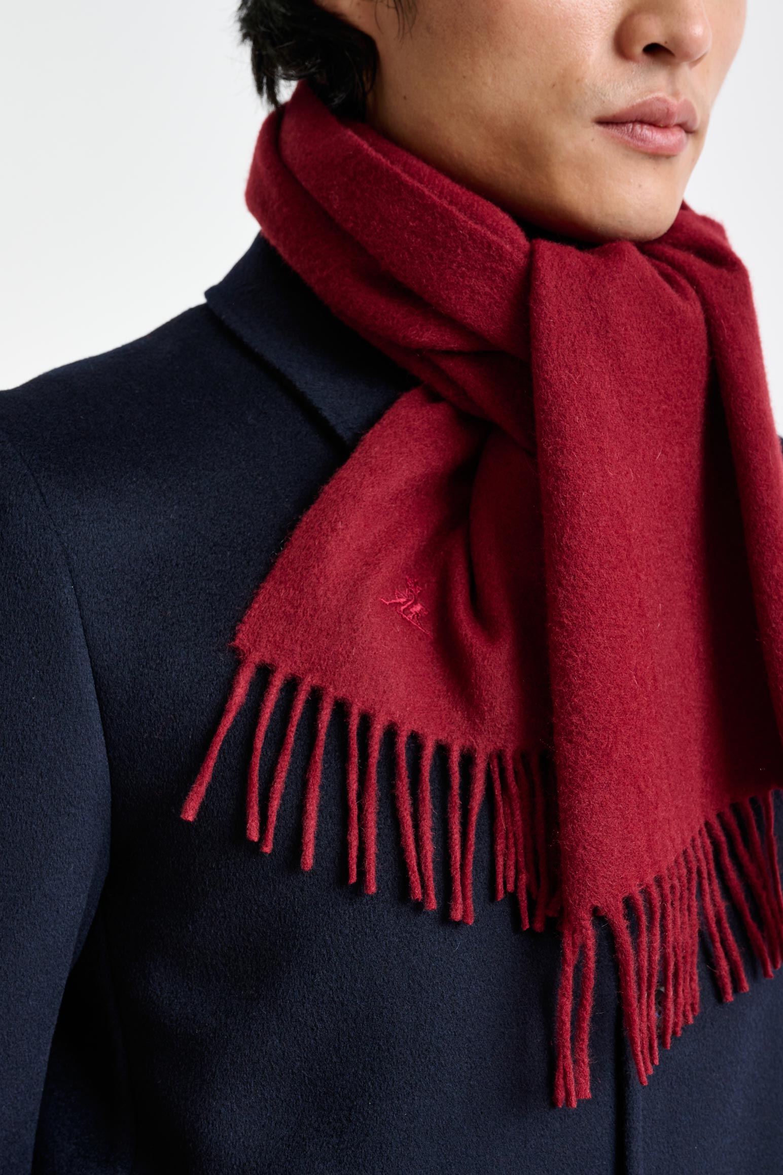 Red 100% Pure Cashmere Scarf