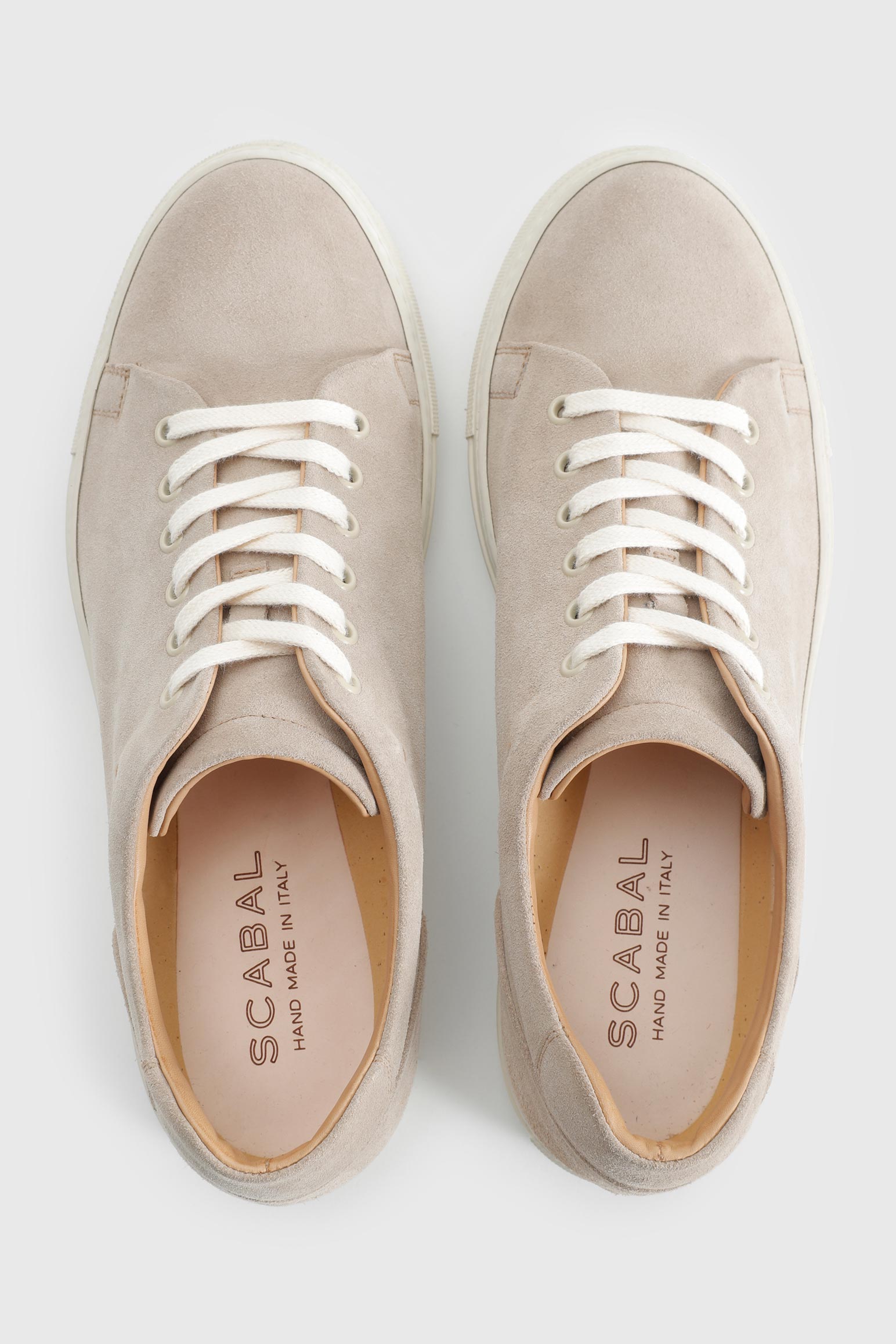 Almond Suede Calfskin Trainer — detail 2