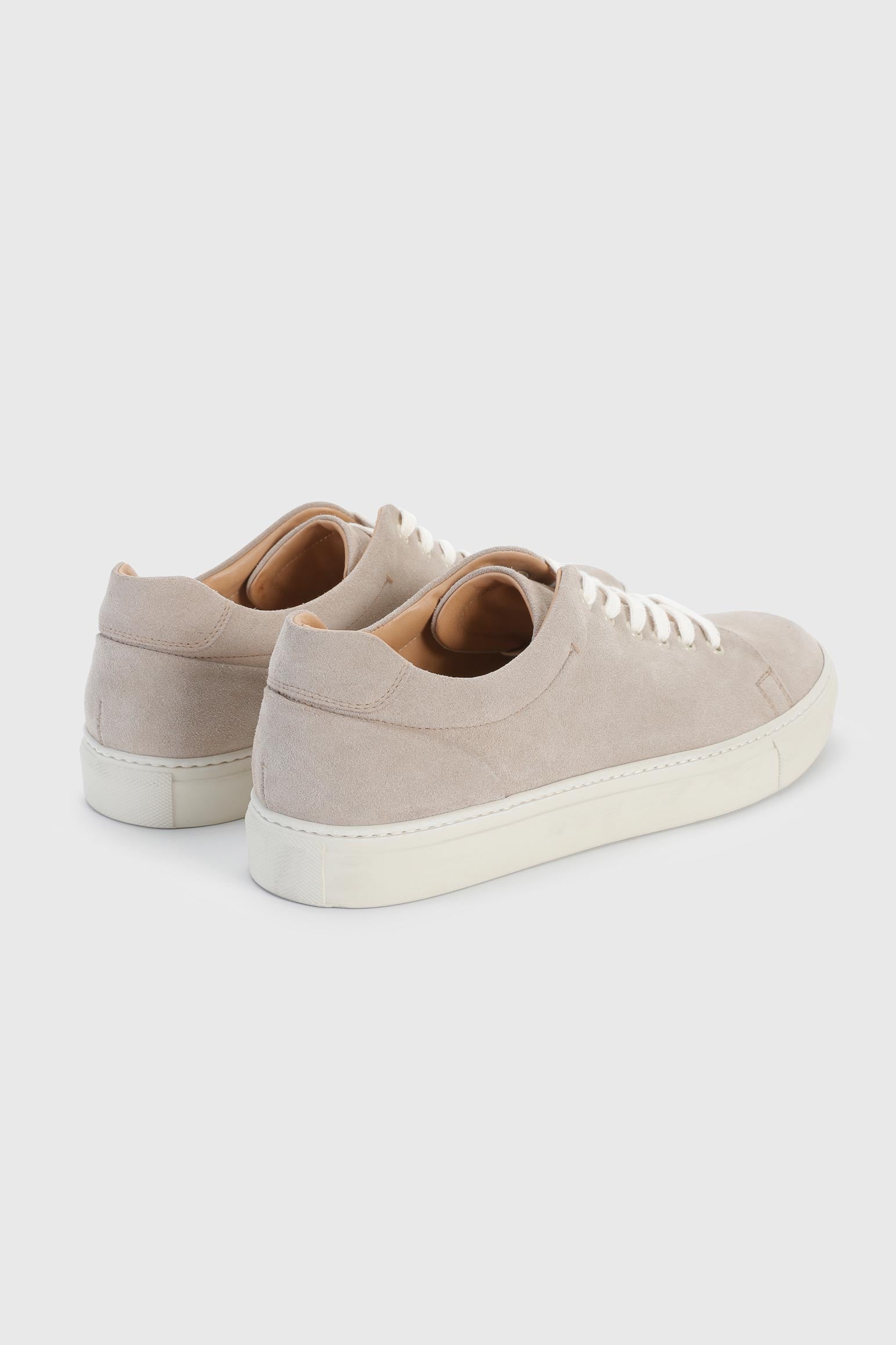 Almond Suede Calfskin Trainer — detail 3
