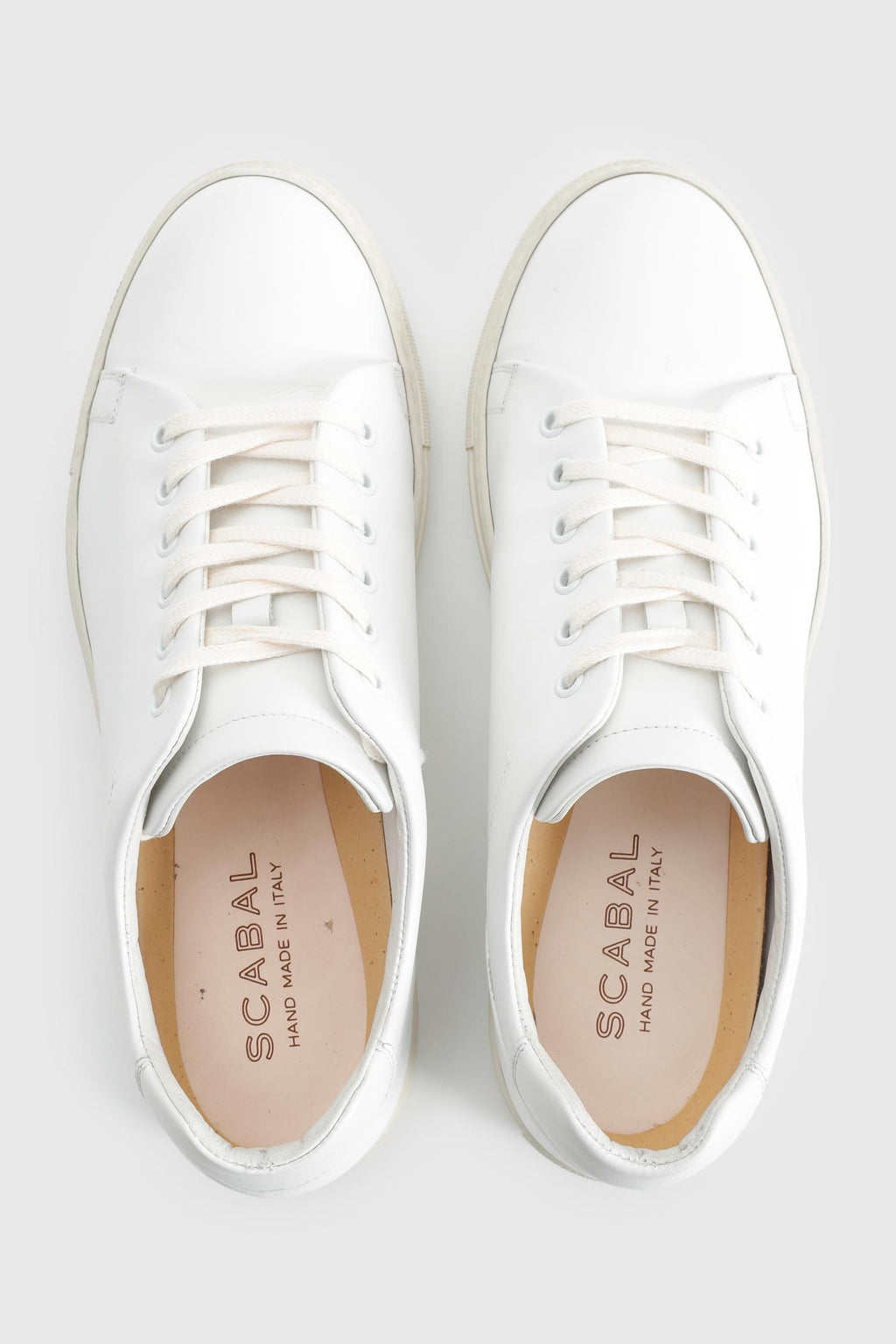 White Suede Calfskin Trainer — detail 2