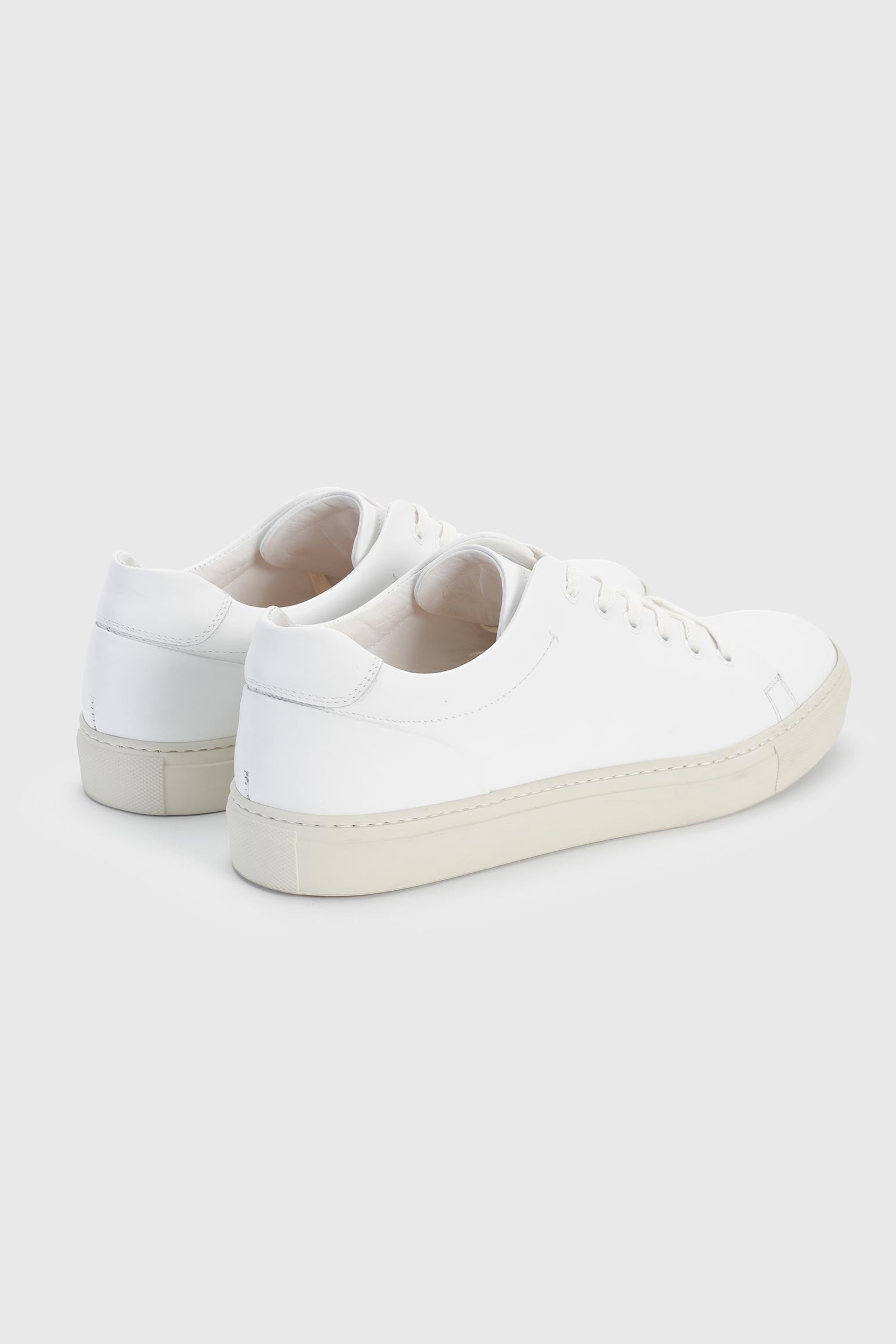 White Suede Calfskin Trainer — detail 1