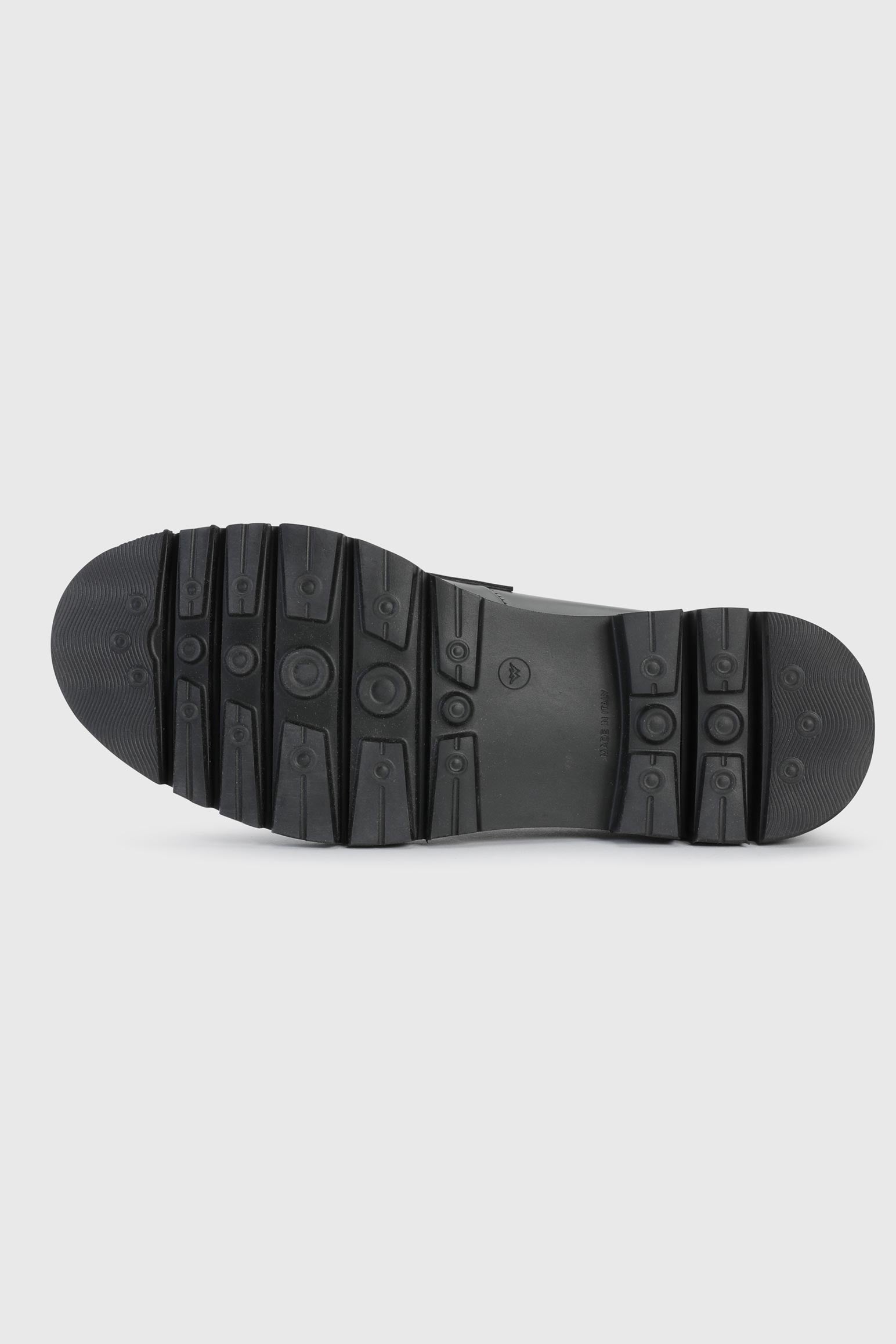 Black Glazed Calfskin Penny Loafer — detail 3