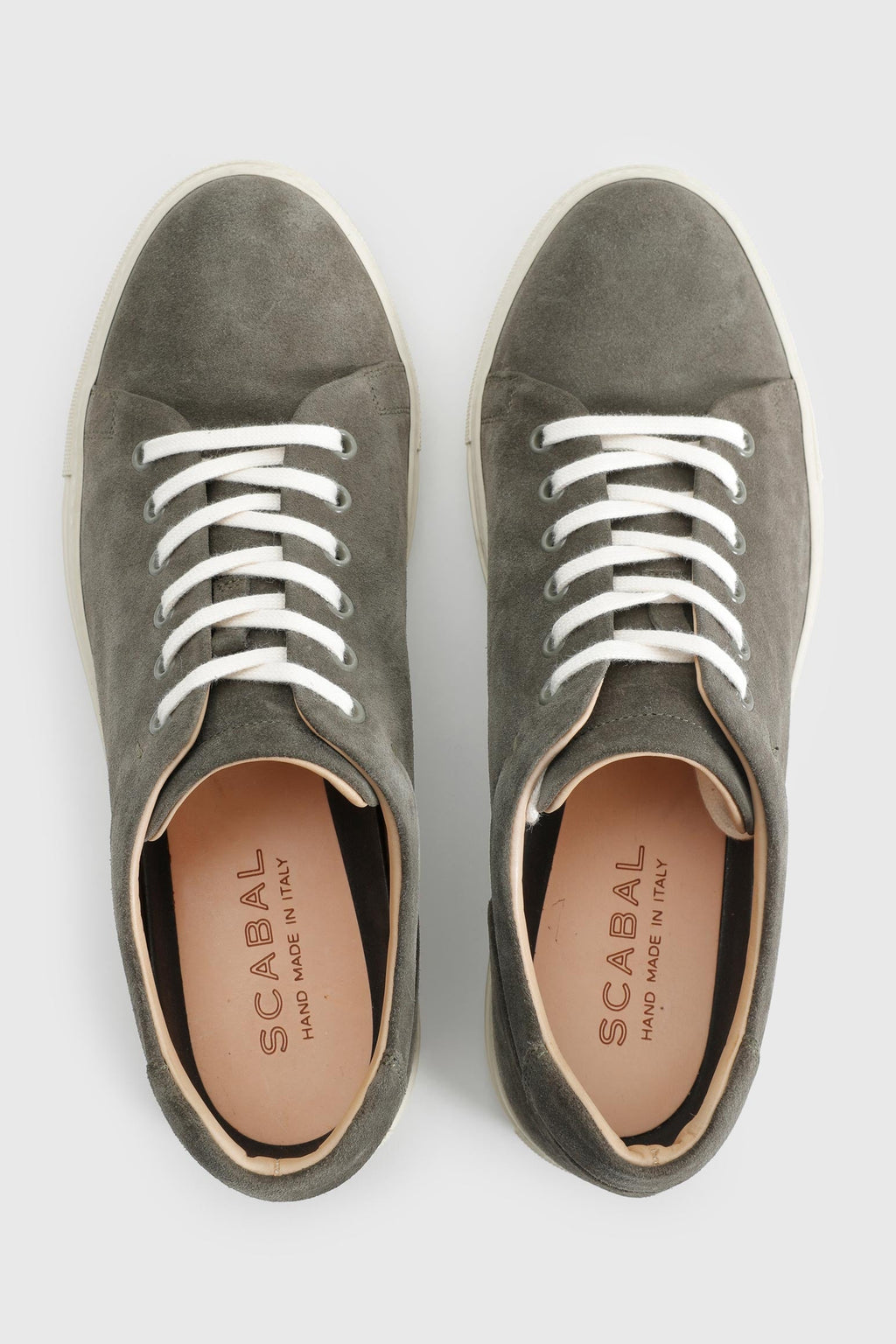 Grey Suede Calfskin Trainer — detail 1