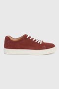 Burgundy Suede Calfskin Trainer