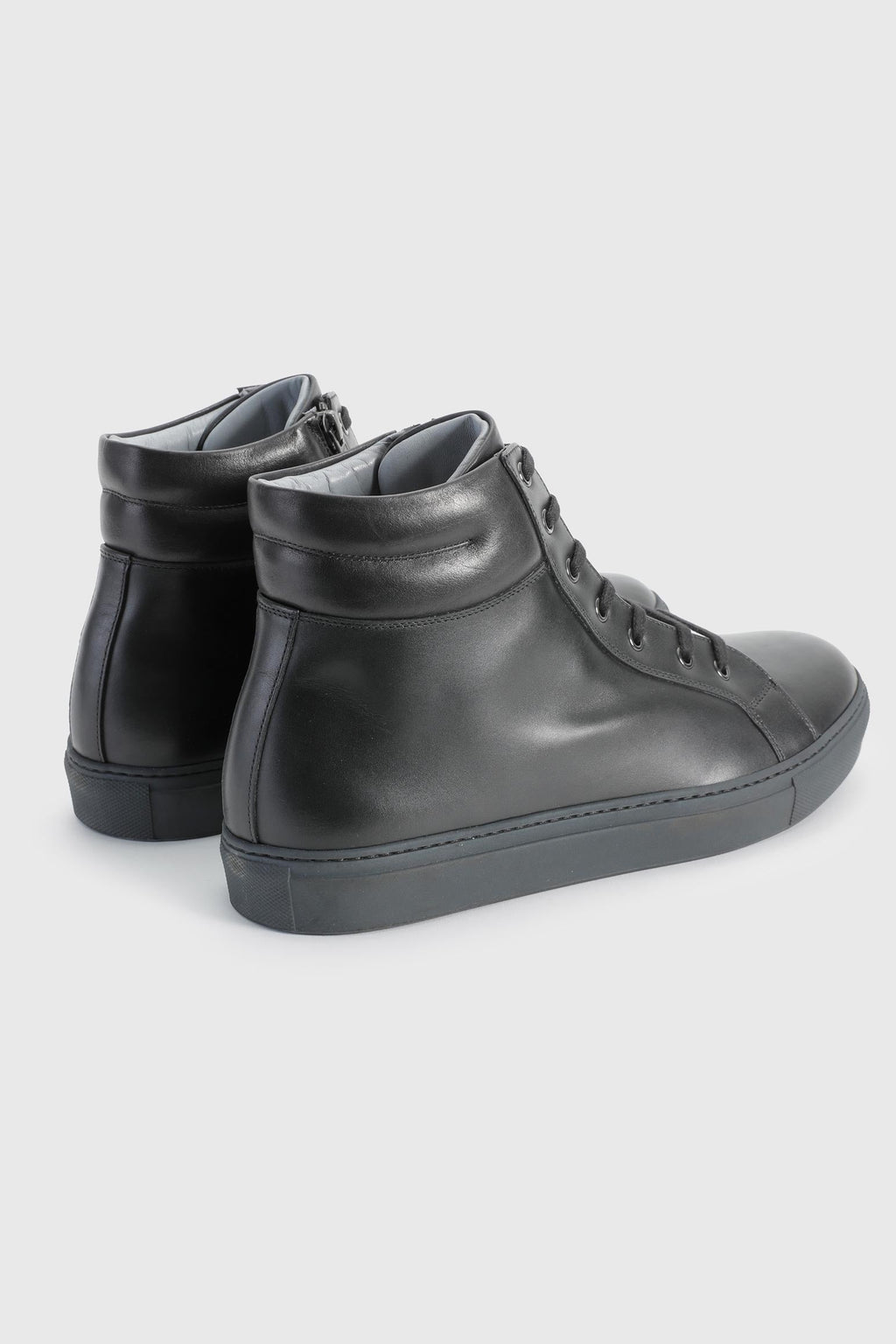 Black Calfskin High Trainer — detail 2
