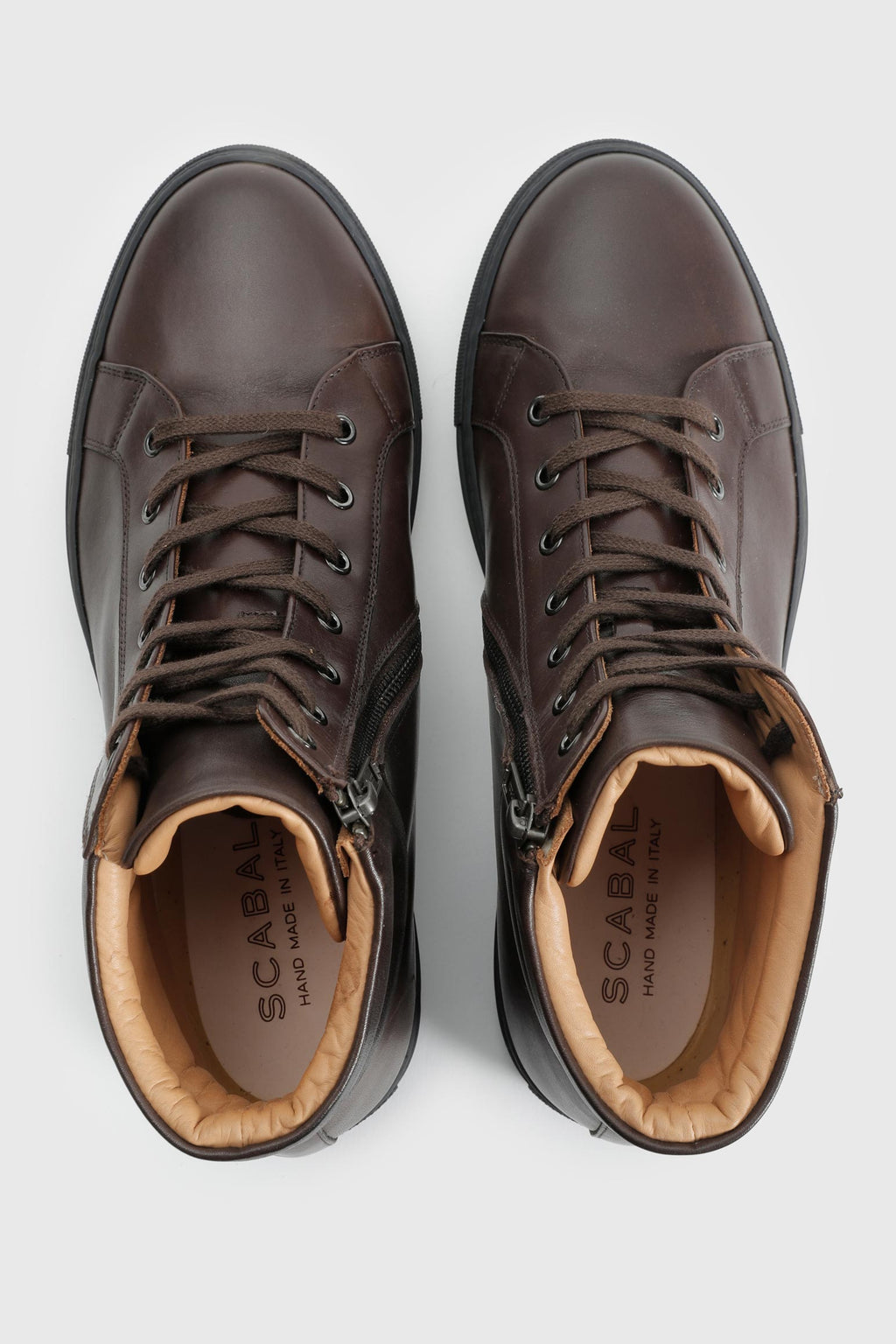Brown Calfskin High Trainer — detail 1