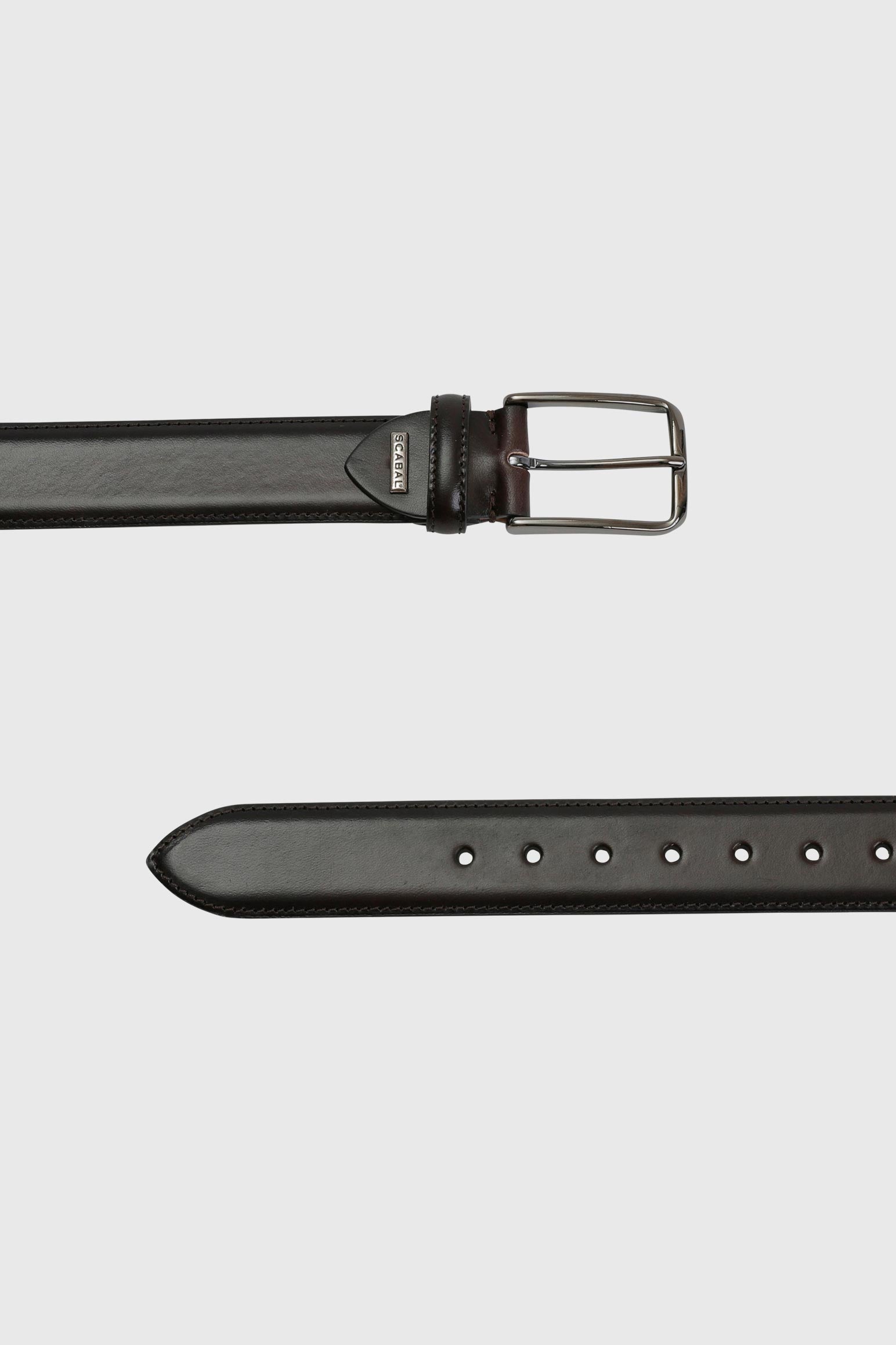 Dark Brown Banbridge Leather Belt