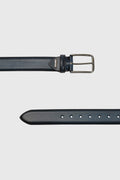 Dark Navy Banbridge Leather Belt