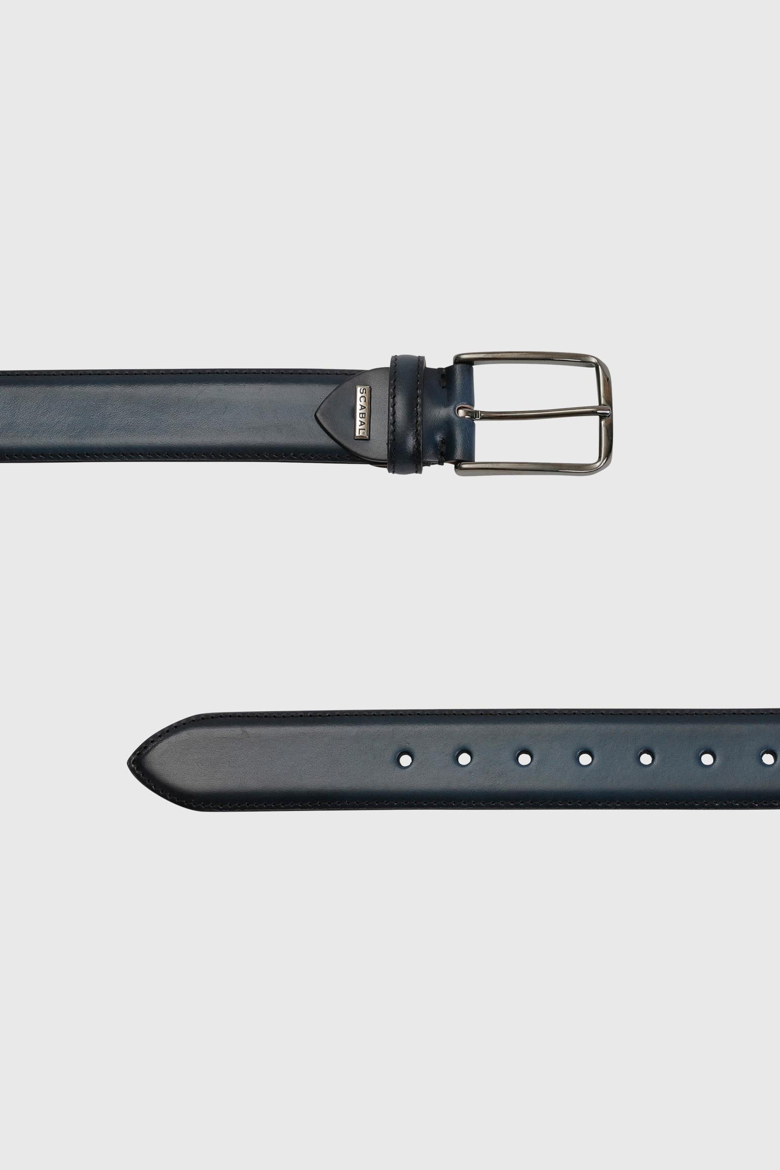 Dark Navy Banbridge Leather Belt
