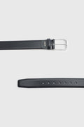 Dark Navy Leather Devonport Belt