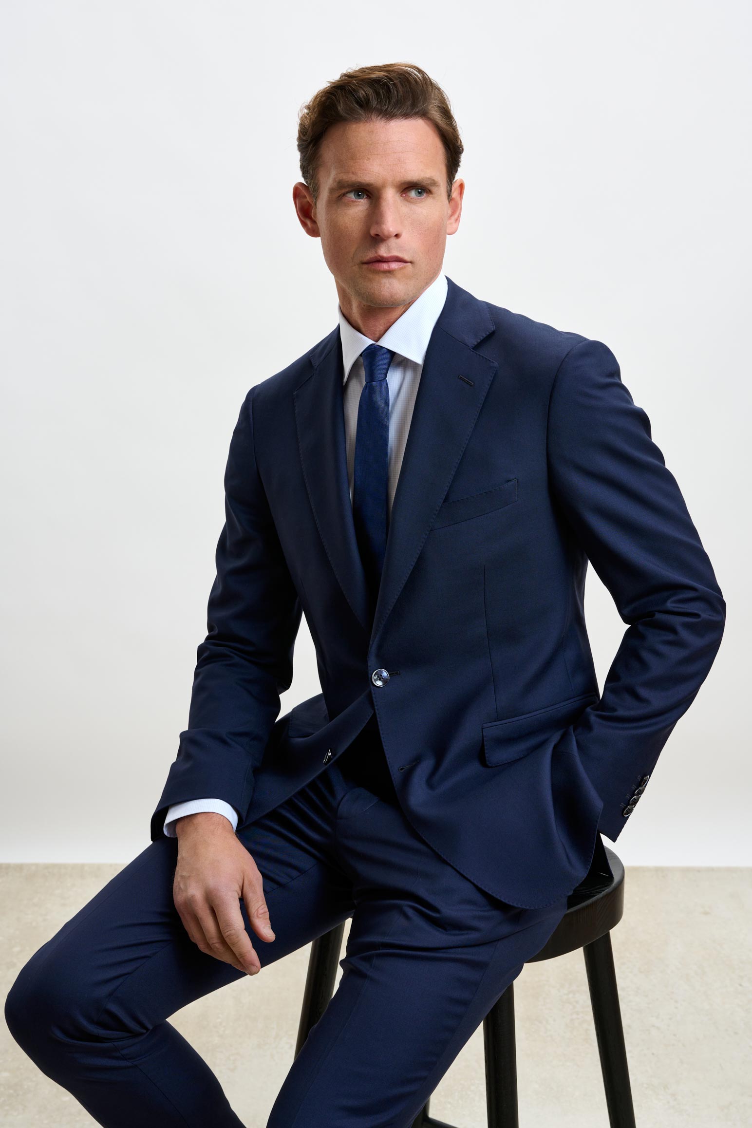 Navy Kenton Jacket Eton — detail 5