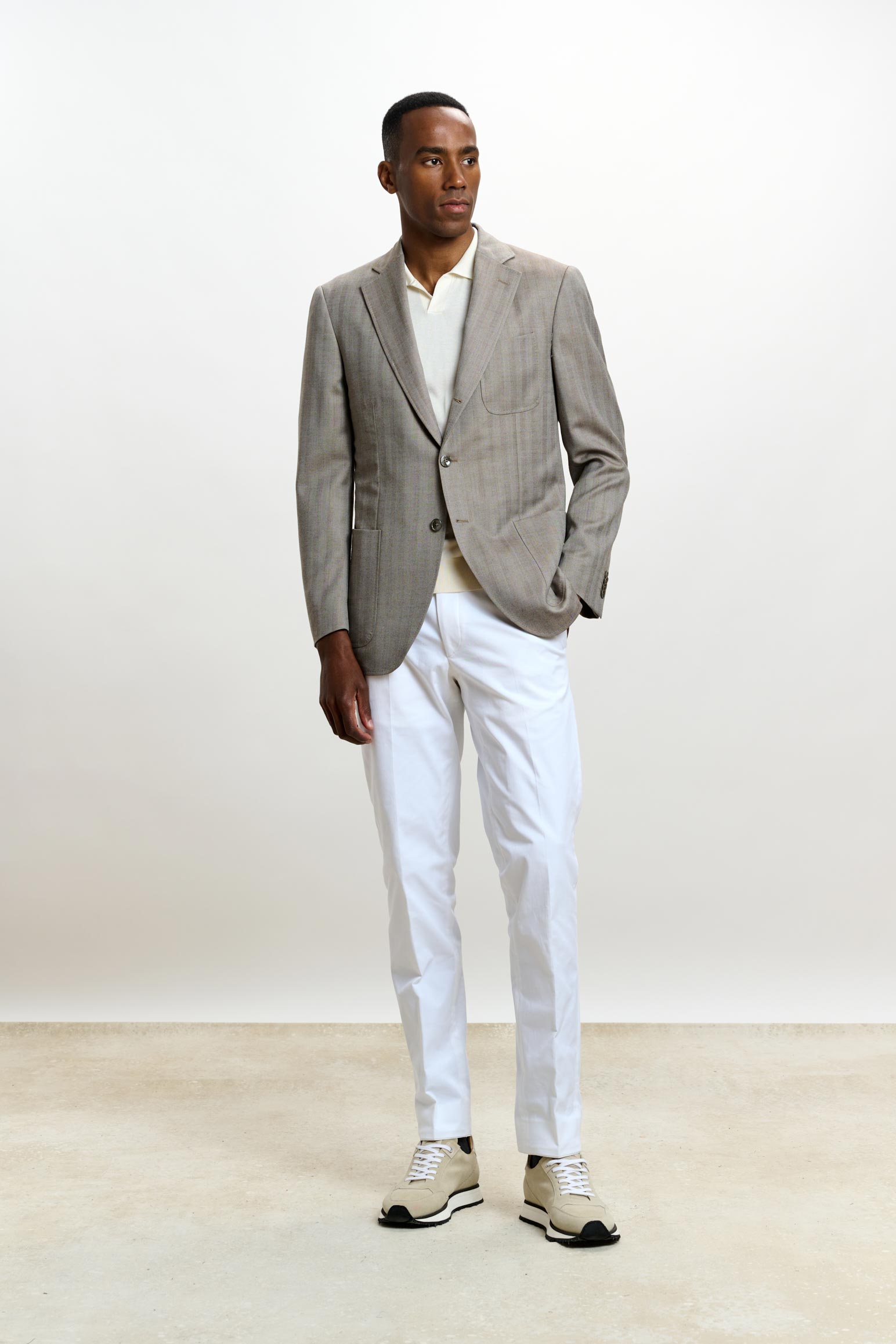Herringbone Grey Soho Jacket Rhapsody — detail 6