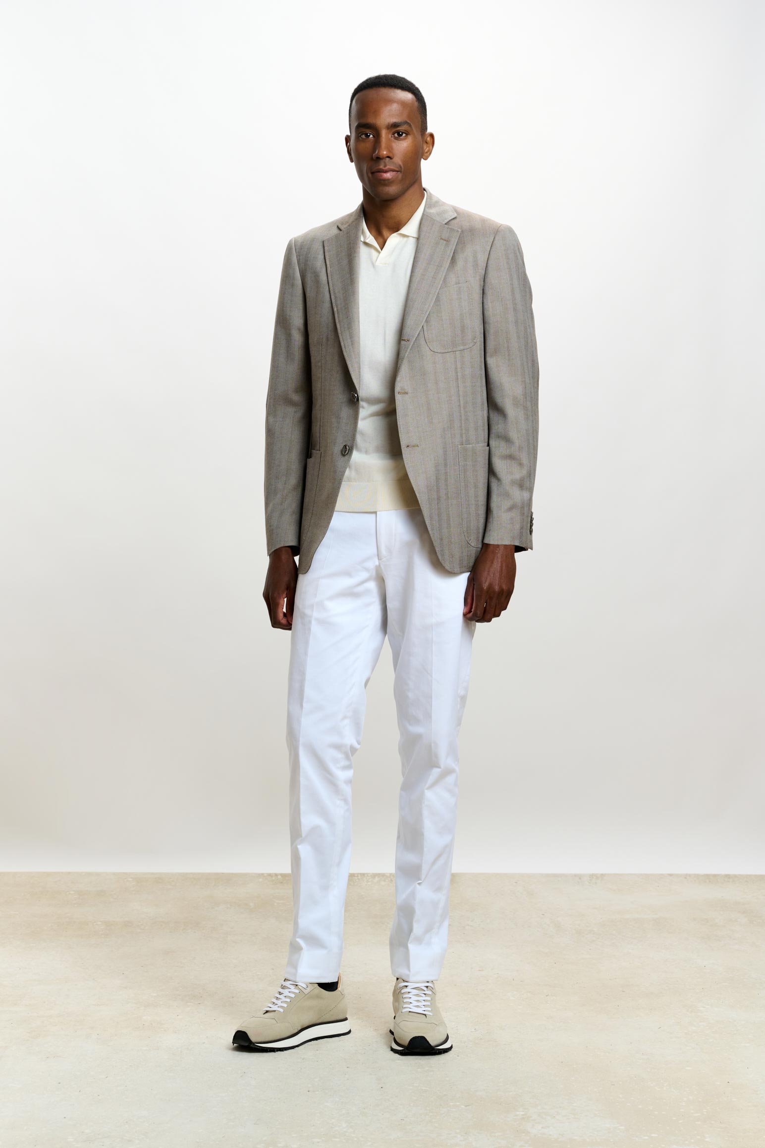 Herringbone Grey Soho Jacket Rhapsody — detail 7