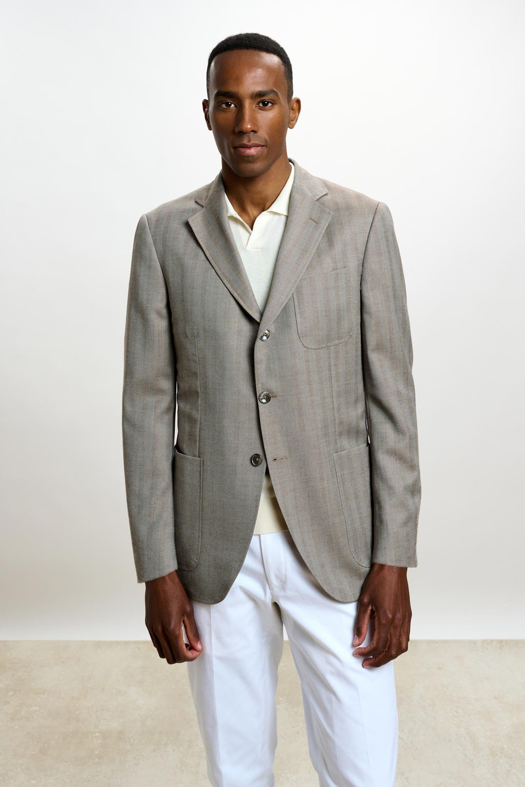 Herringbone Grey Soho Jacket Rhapsody