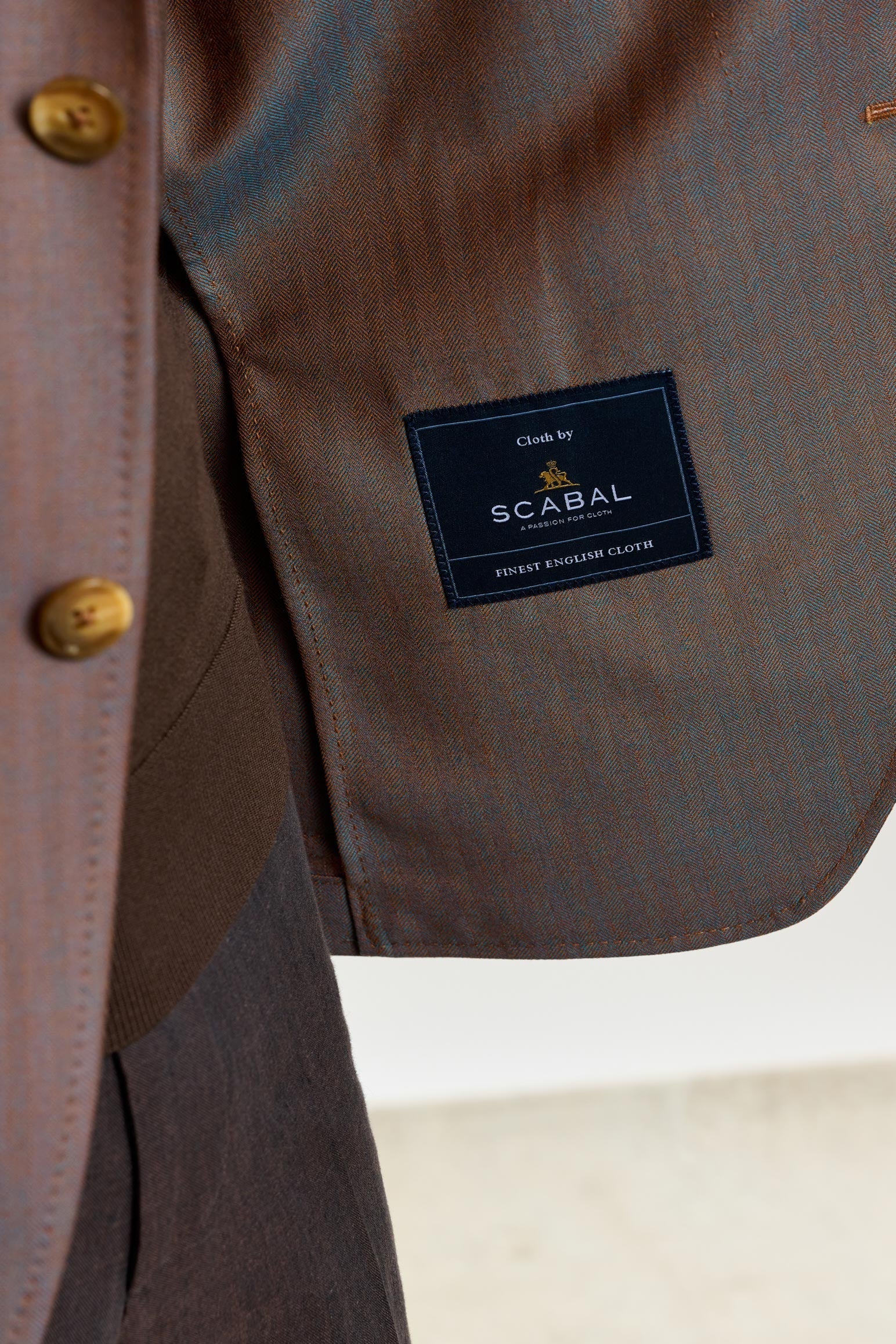 Herringbone Brown Soho Jacket Rhapsody — detail 2