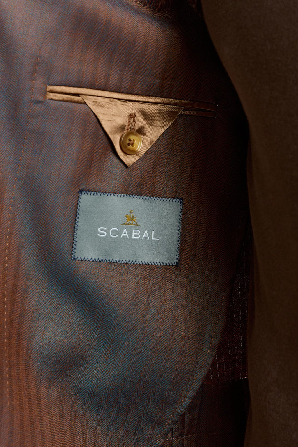 Herringbone Brown Soho Jacket Rhapsody — detail 3
