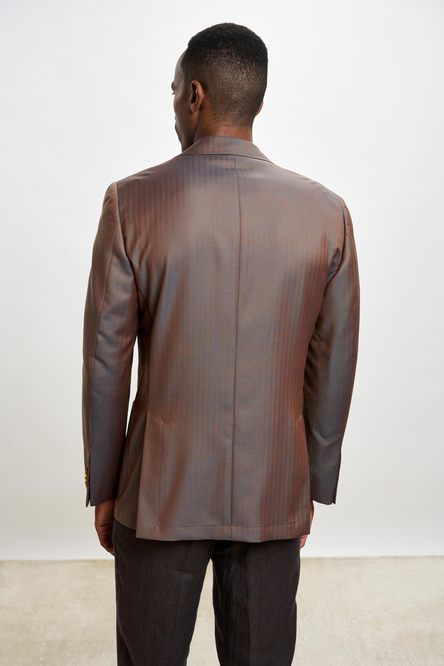 Herringbone Brown Soho Jacket Rhapsody — detail 6