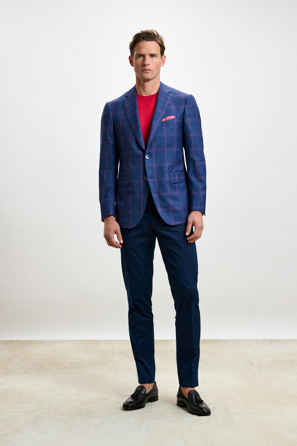 Blue & Red Check Soho Jacket Mosaic