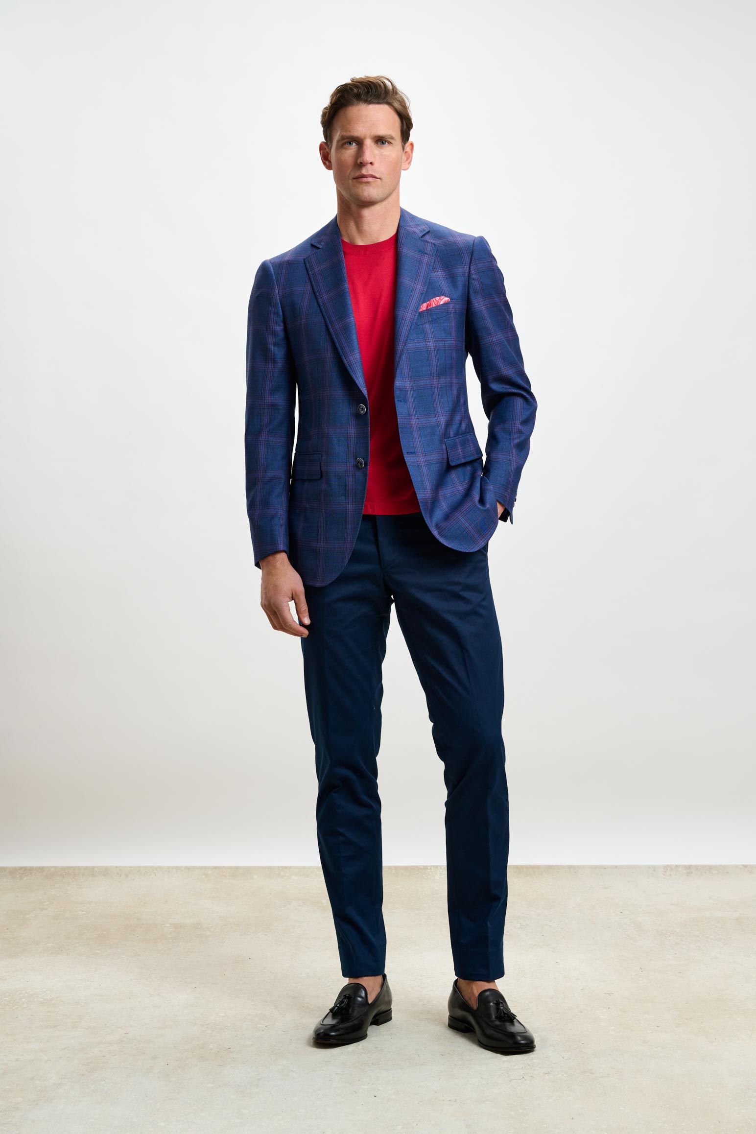 Blue & Red Check Soho Jacket Mosaic — detail 5