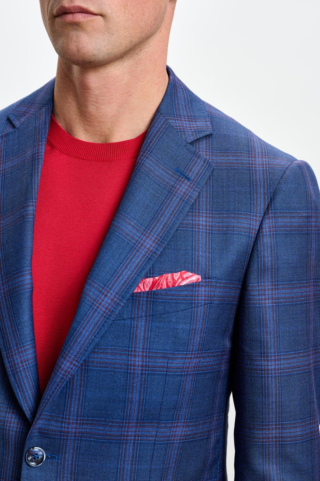 Blue & Red Check Soho Jacket Mosaic — detail 4