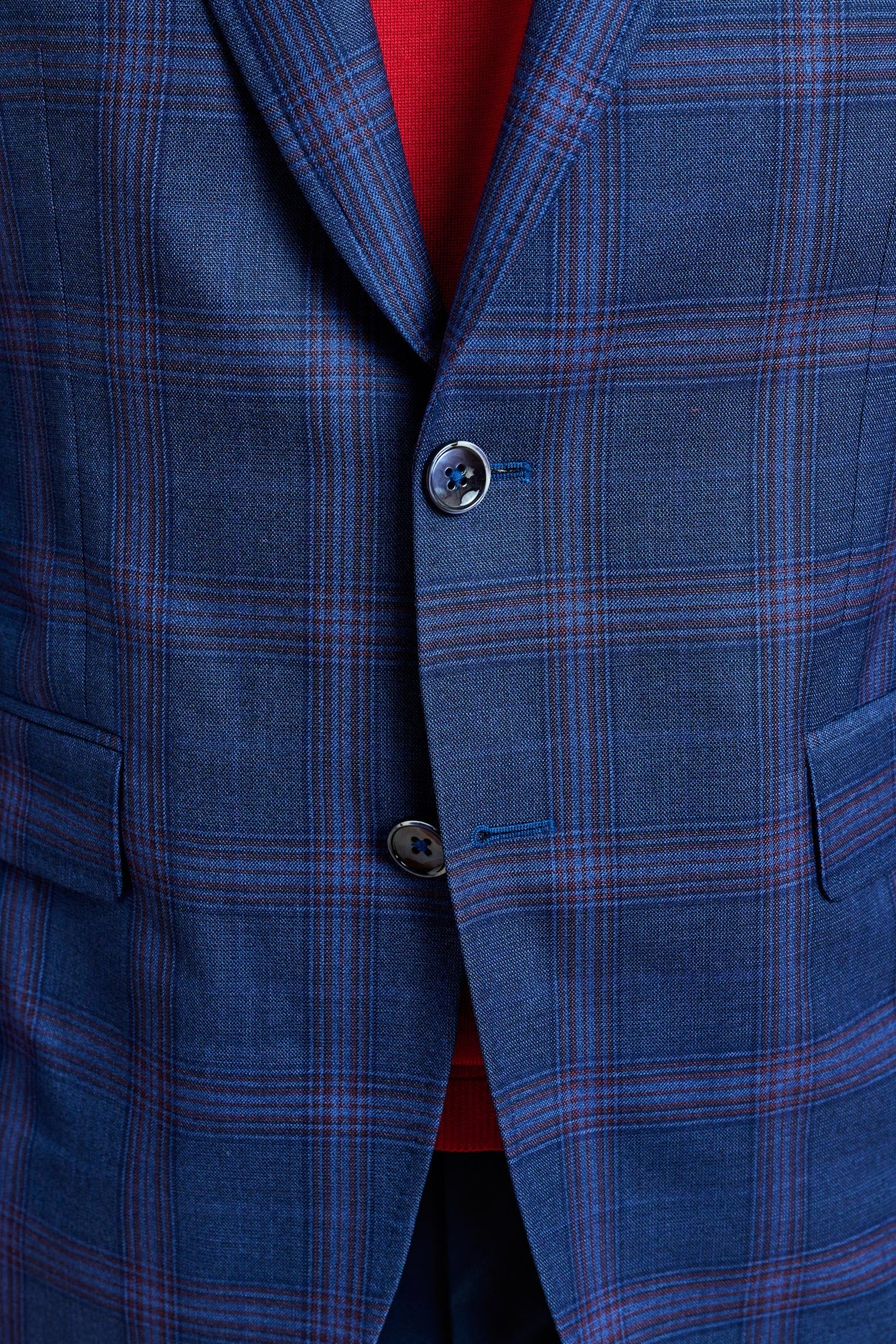 Blue & Red Check Soho Jacket Mosaic — detail 2