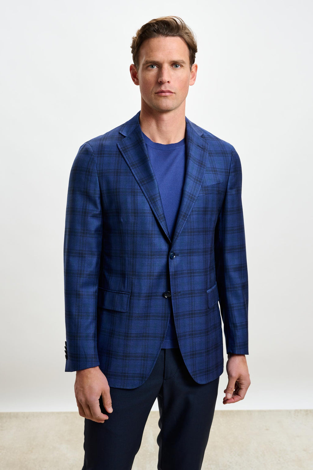 Blue Check Kenton Jacket Mosaic