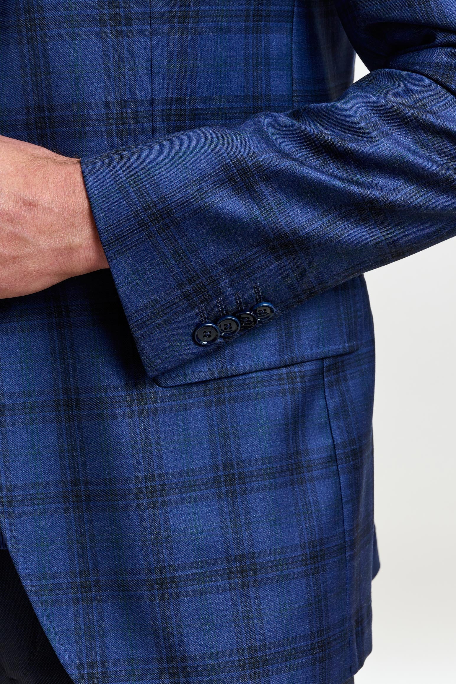 Blue Check Kenton Jacket Mosaic — detail 1