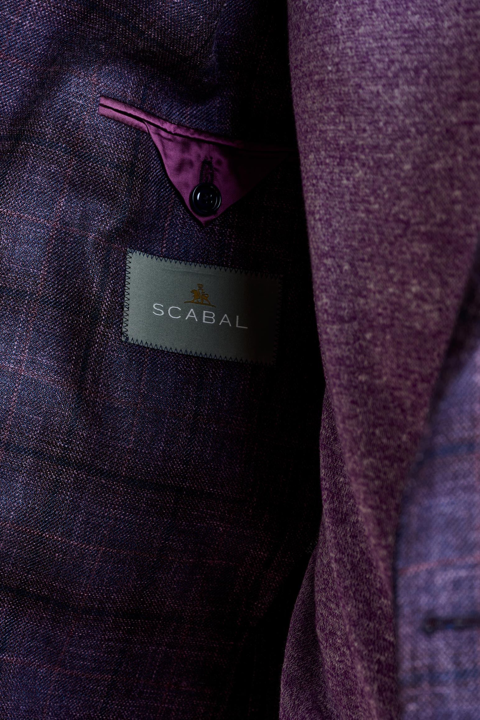Dark Aubergine Check Soho Jacket Taormina — detail 3