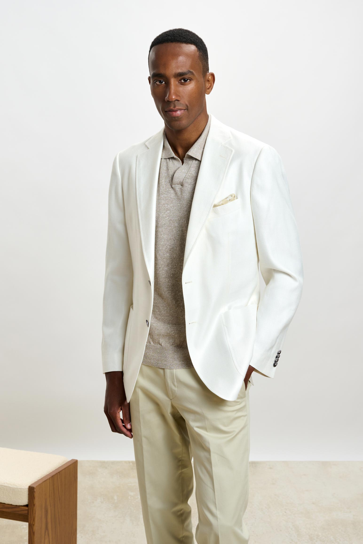 Plain Off-white Soho Jacket Taormina