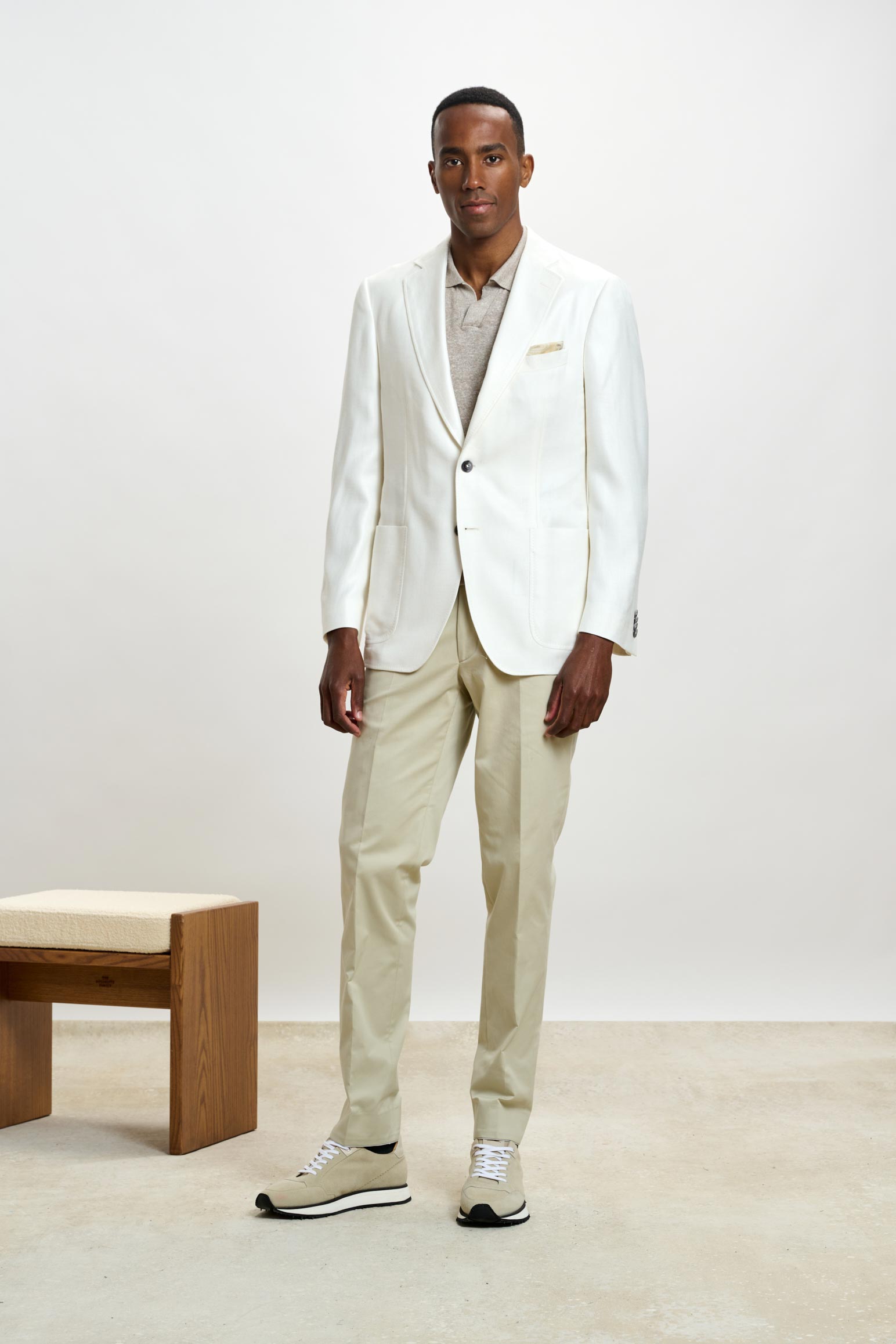 Plain Off-white Soho Jacket Taormina — detail 6