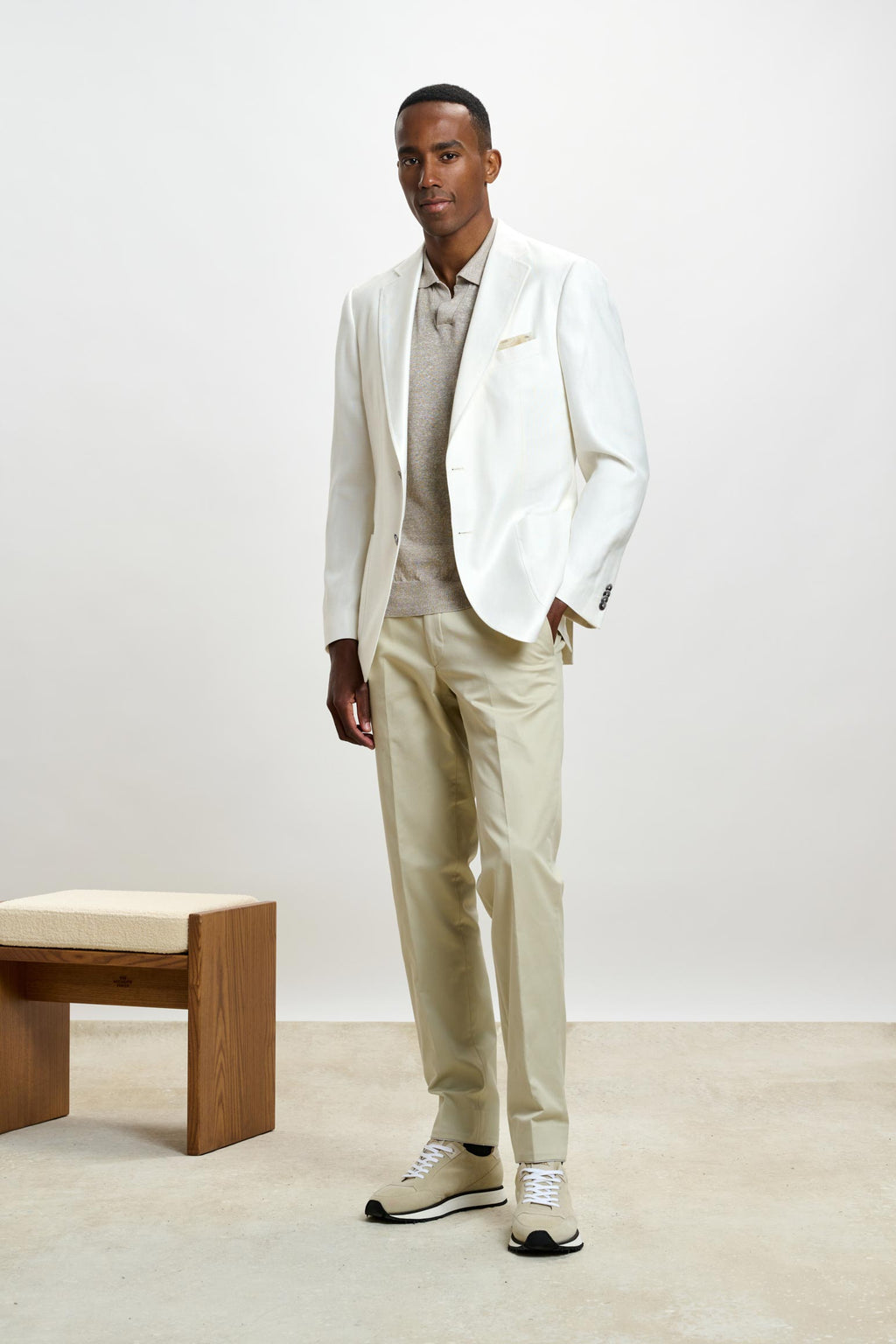 Plain Off-white Soho Jacket Taormina — detail 7