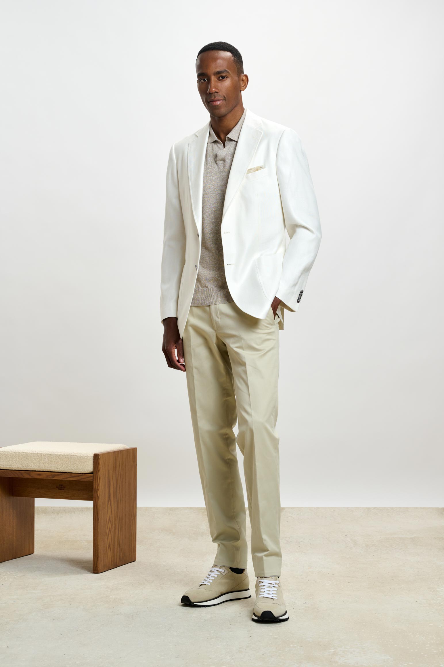 Plain Off-white Soho Jacket Taormina — detail 7
